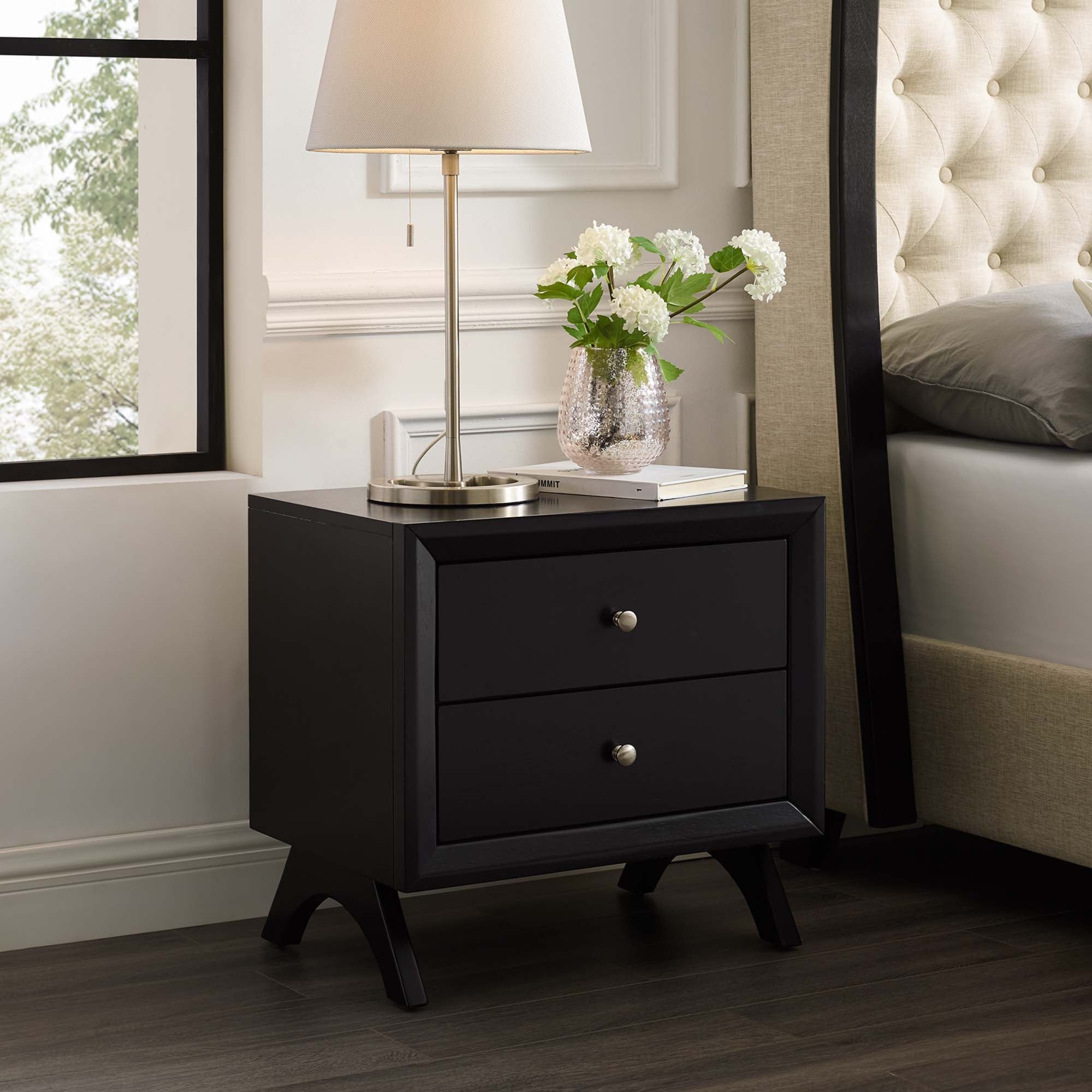 Providence Nightstand or End Table in Cappuccino