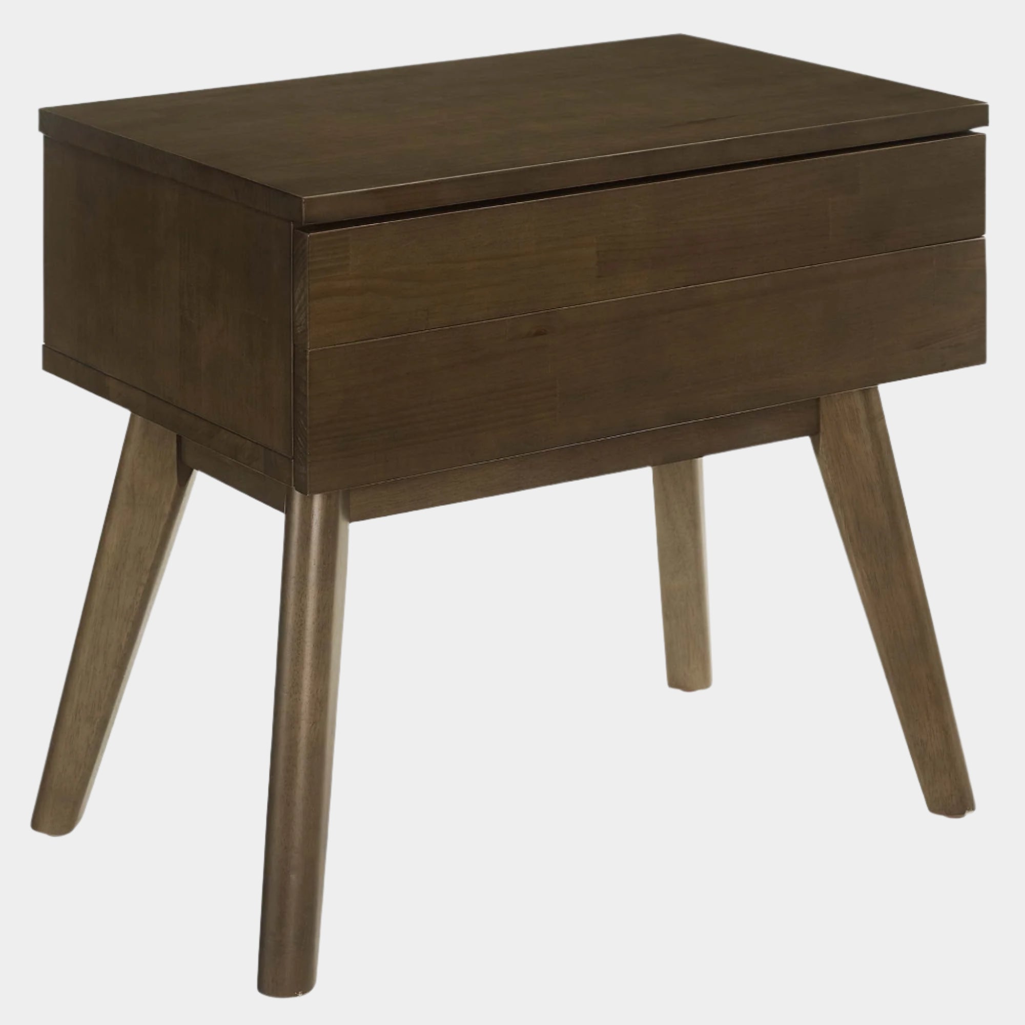 Everly Wood Nightstand in Walnut