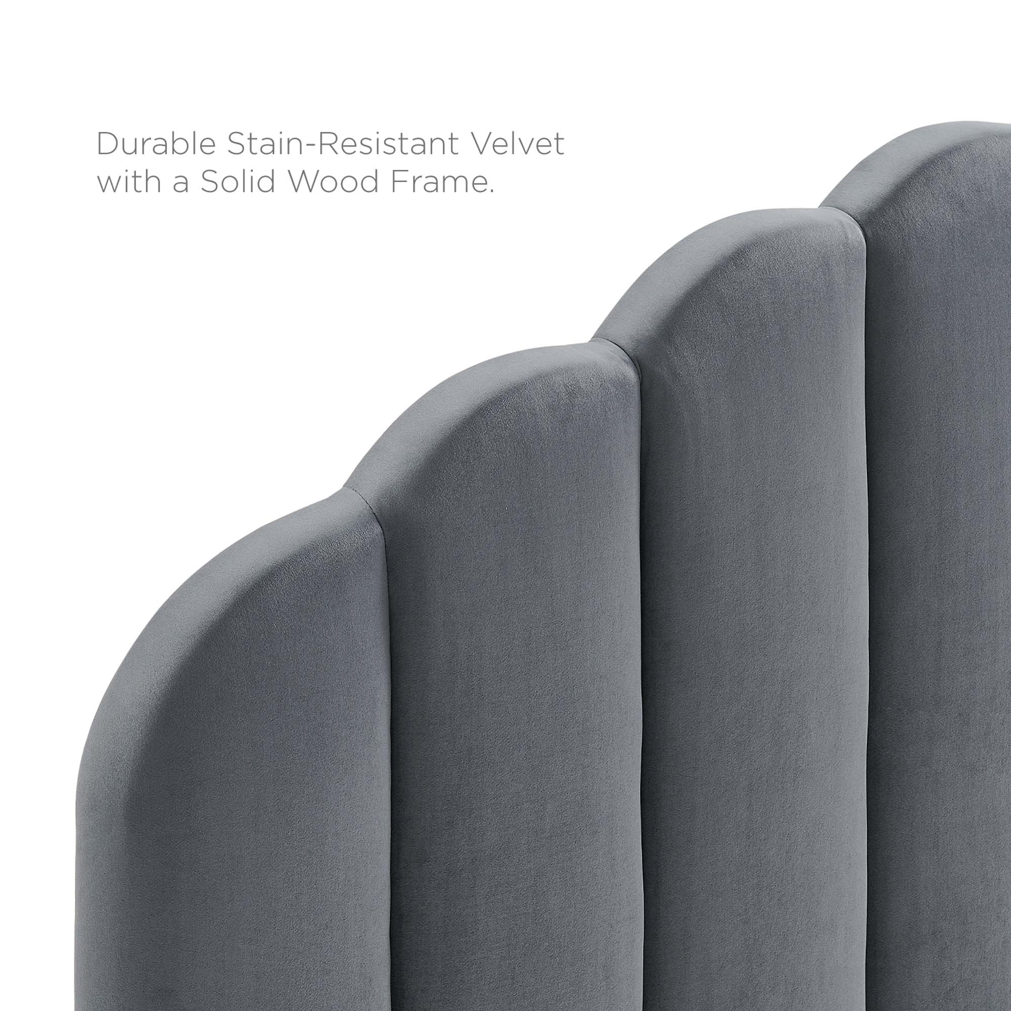 Veronique Performance Velvet Headboard