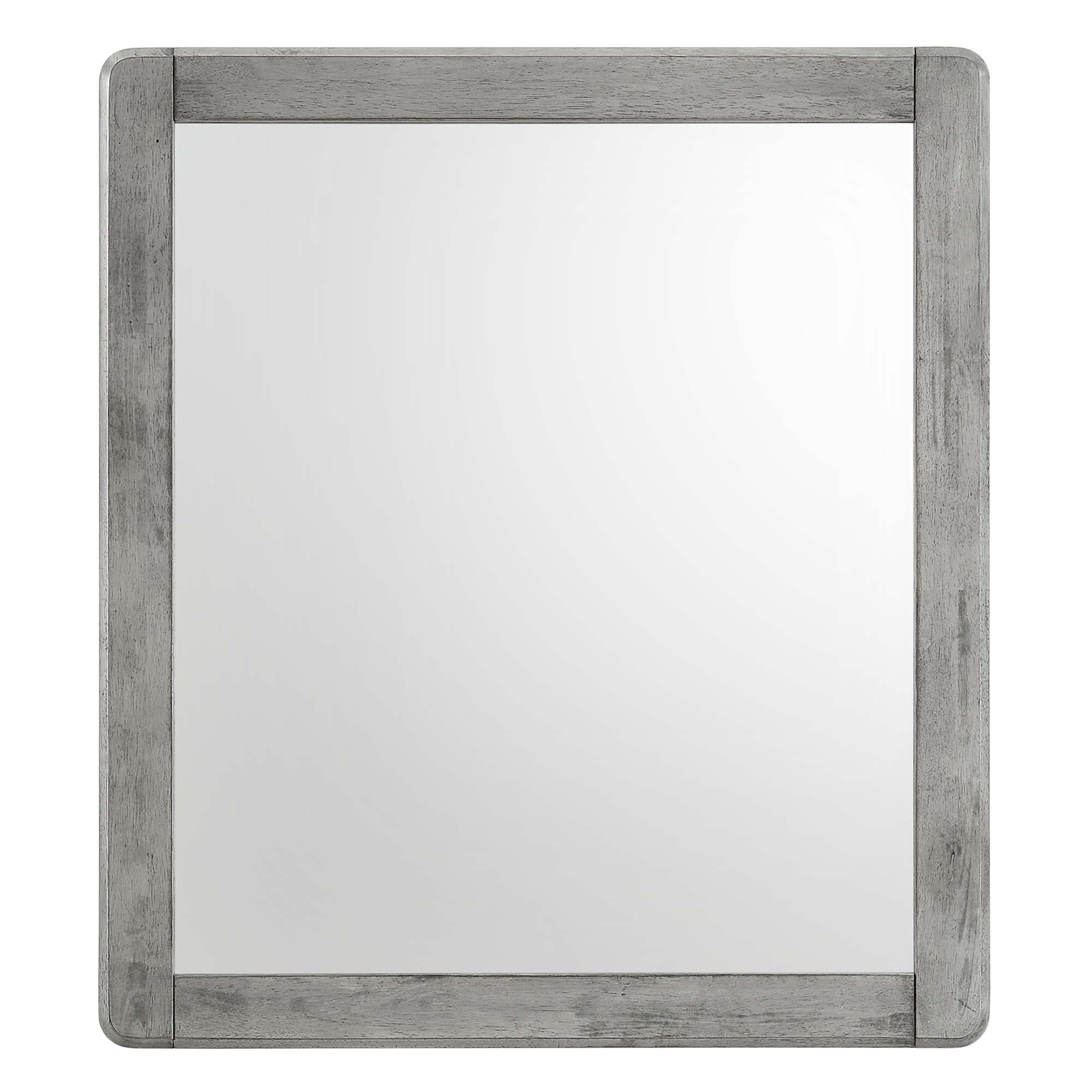 Georgia Wood Mirror in Gray