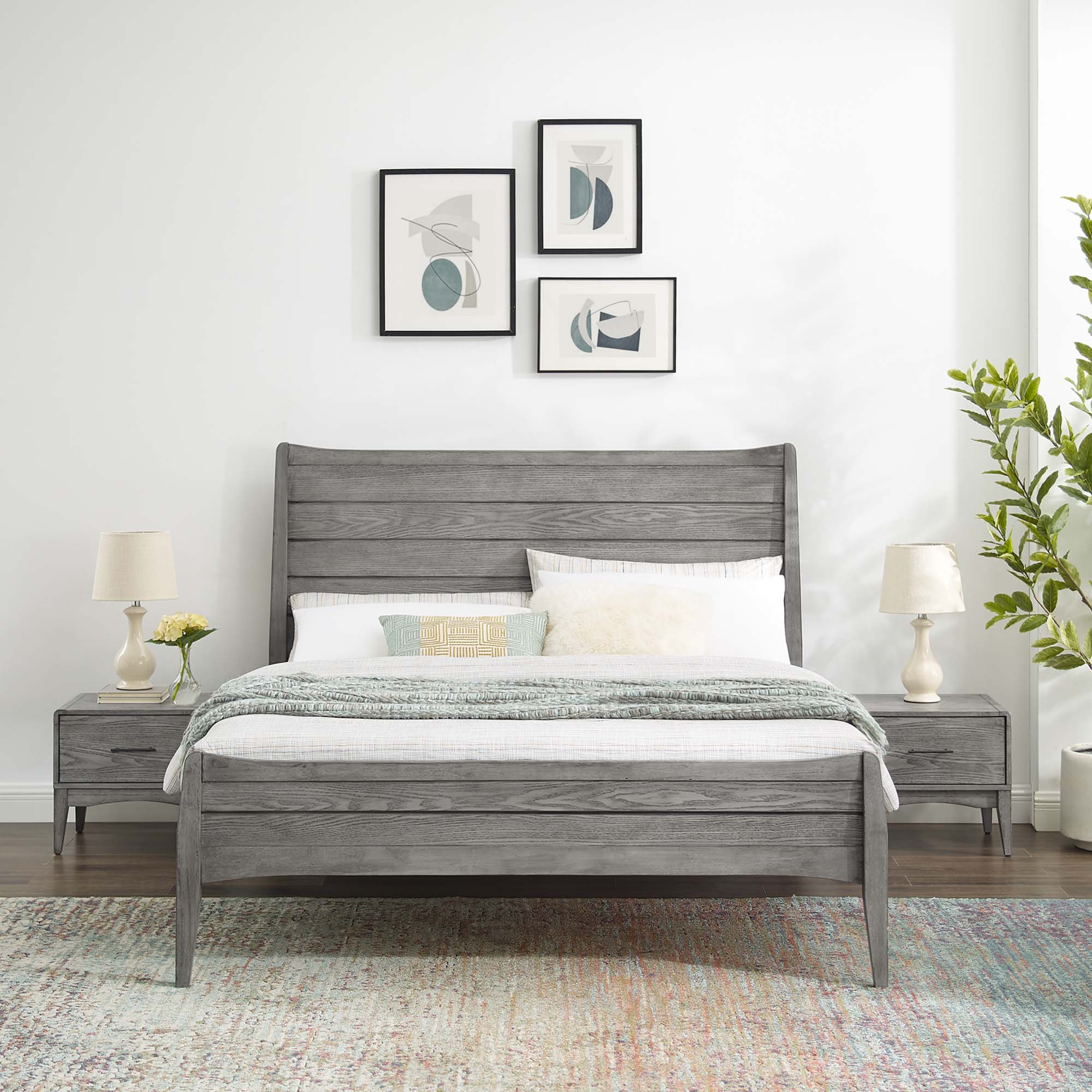 Georgia 3 Piece Queen Bedroom Set in Gray