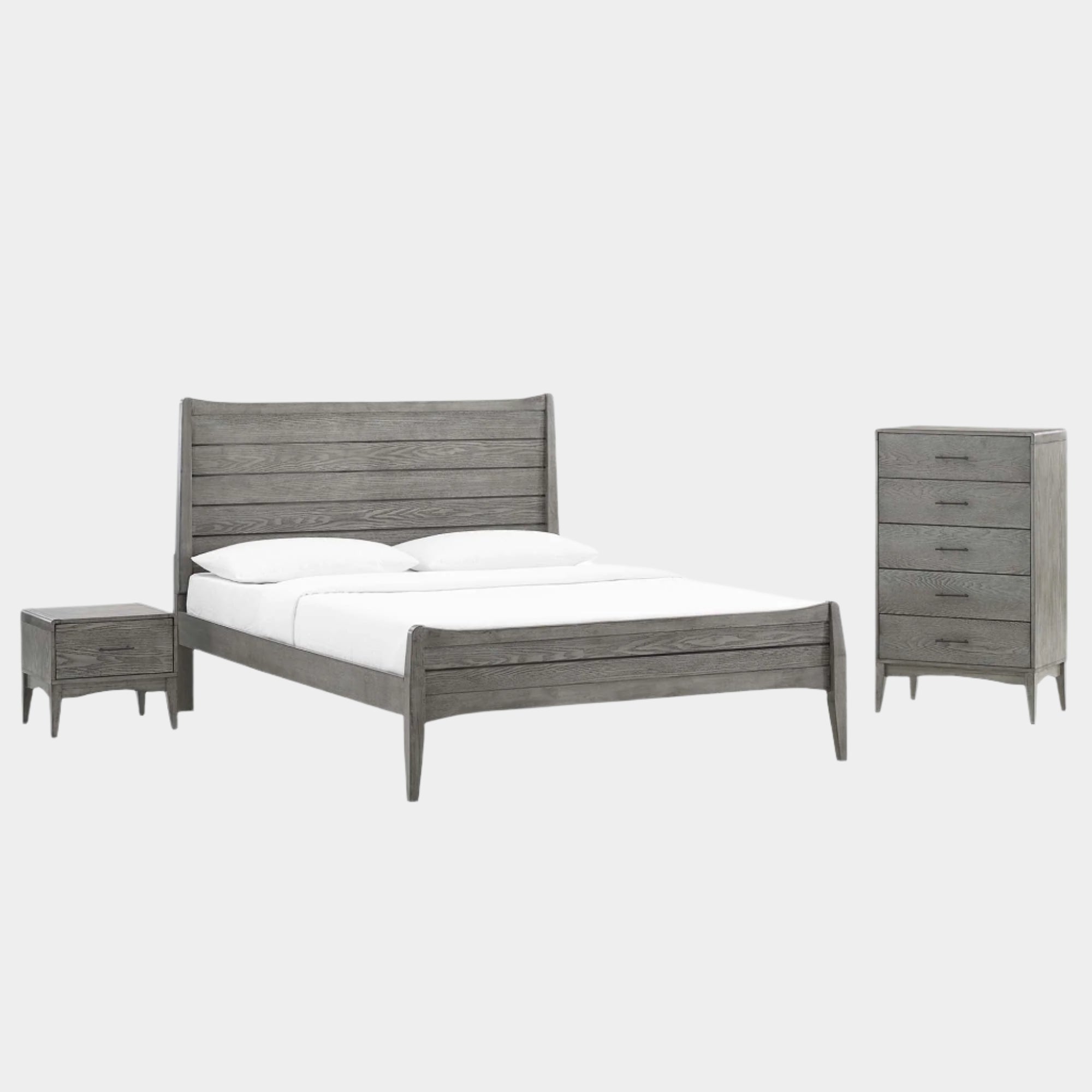 Georgia 3 Piece Queen Bedroom Set in Gray