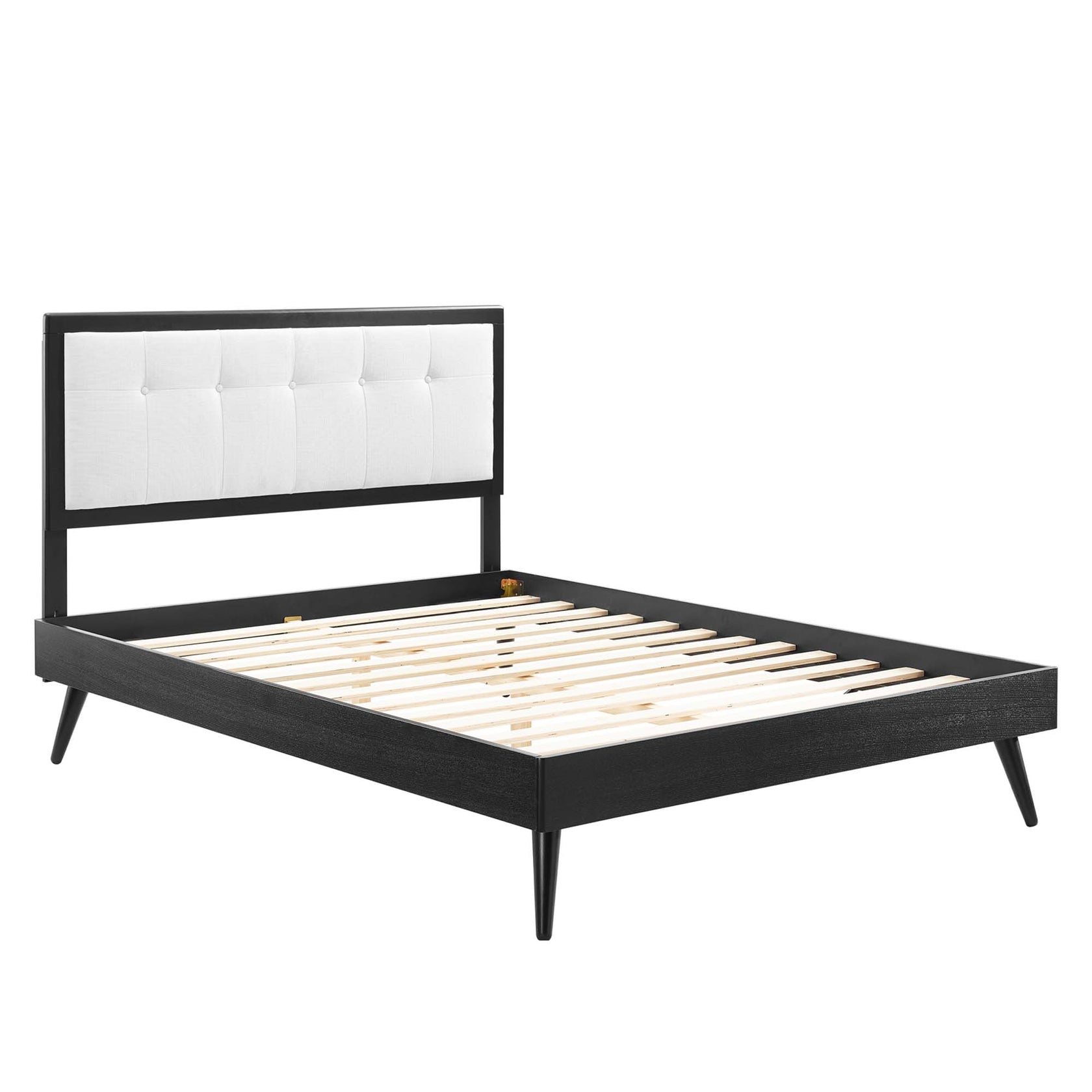 Willow Wood Platform Bed With Splayed Legs