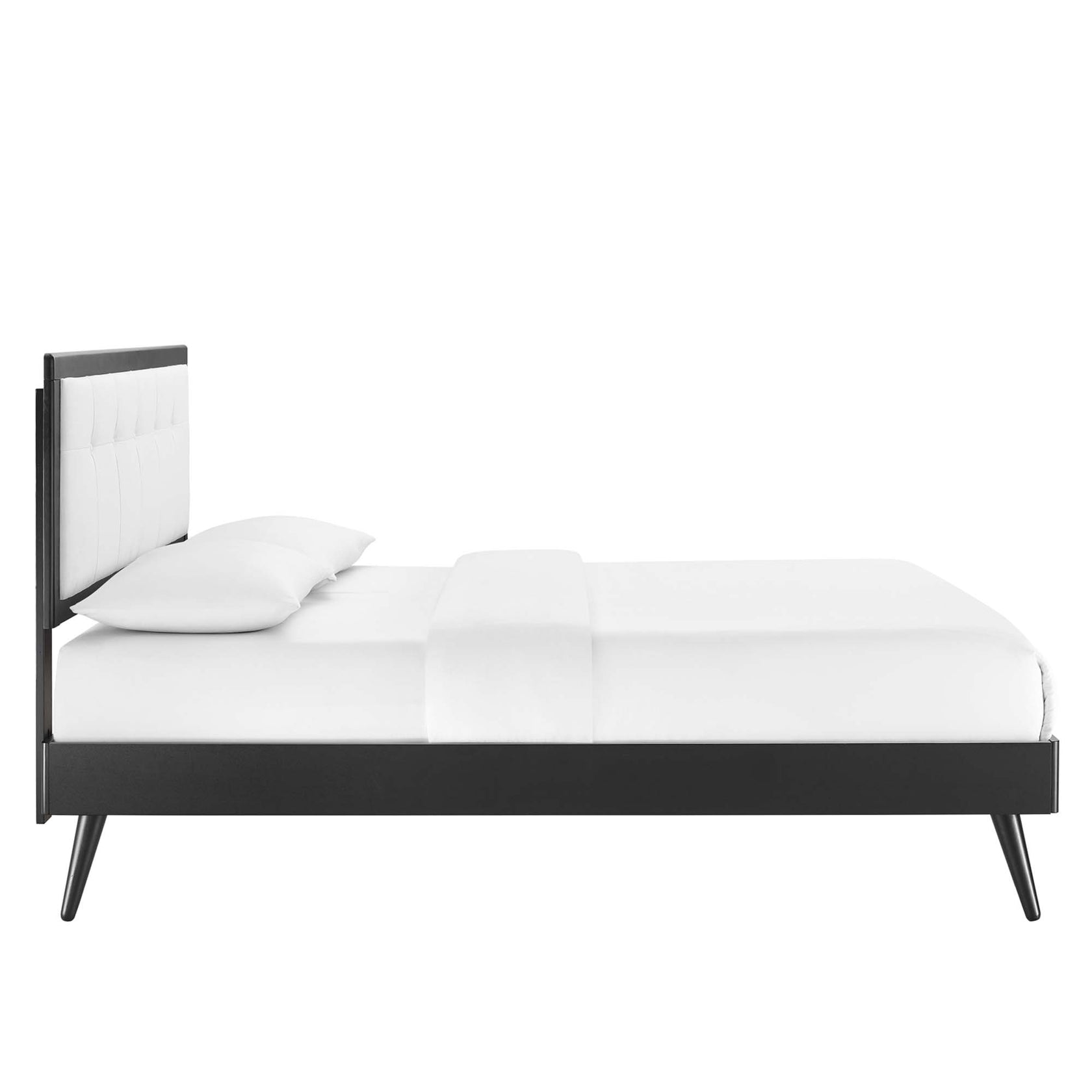 Willow Wood Platform Bed With Splayed Legs