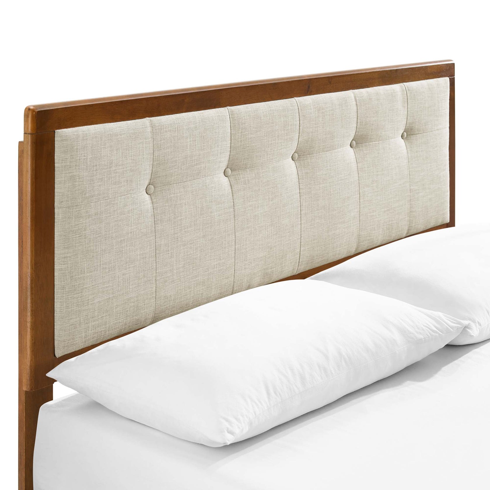 Willow Wood Platform Bed With Splayed Legs