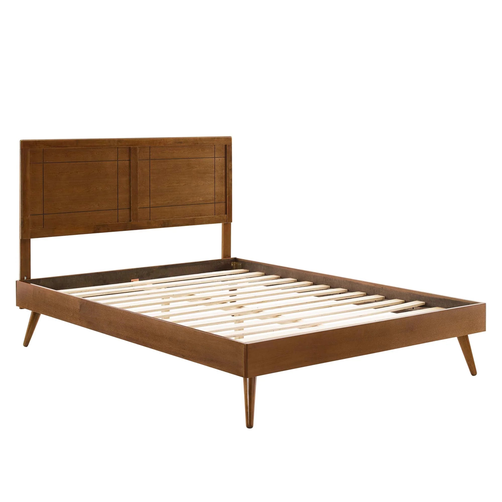 Marlee Wood Platform Bed With Splayed Legs