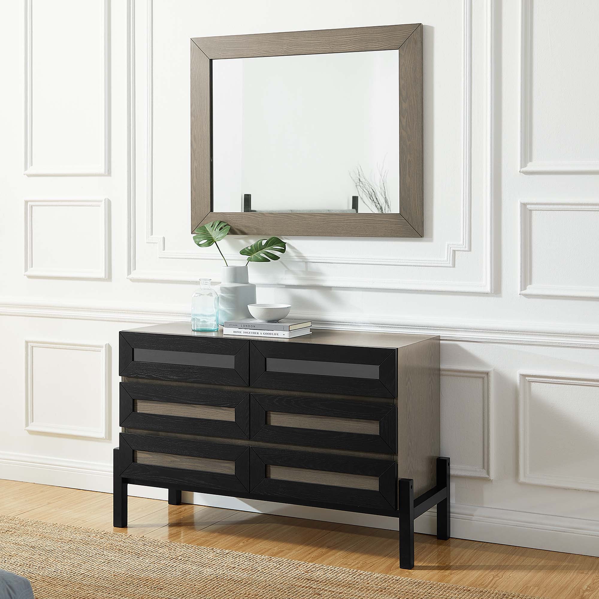 Merritt Dresser and Mirror in Oak