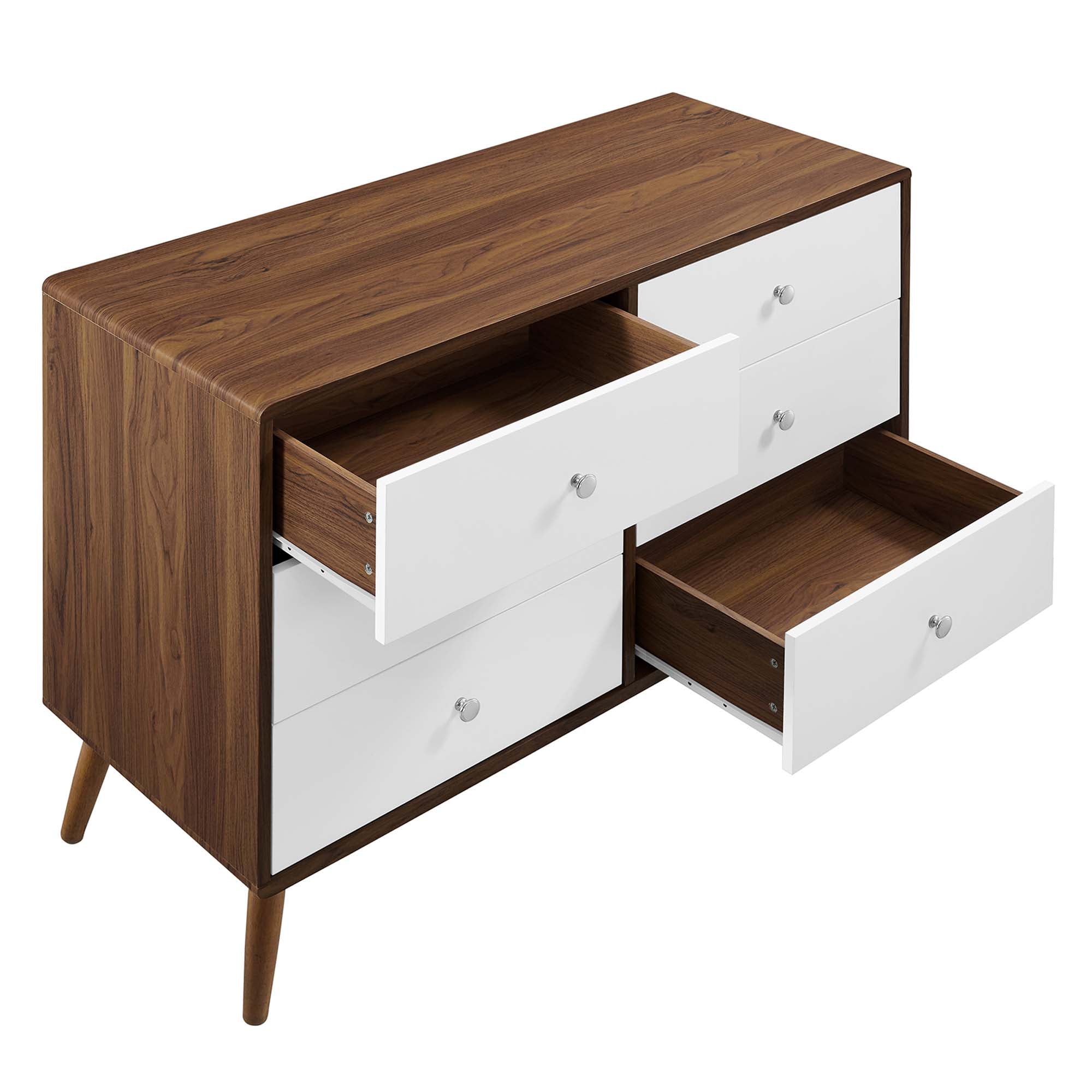 Transmit 47" Dresser in Walnut White