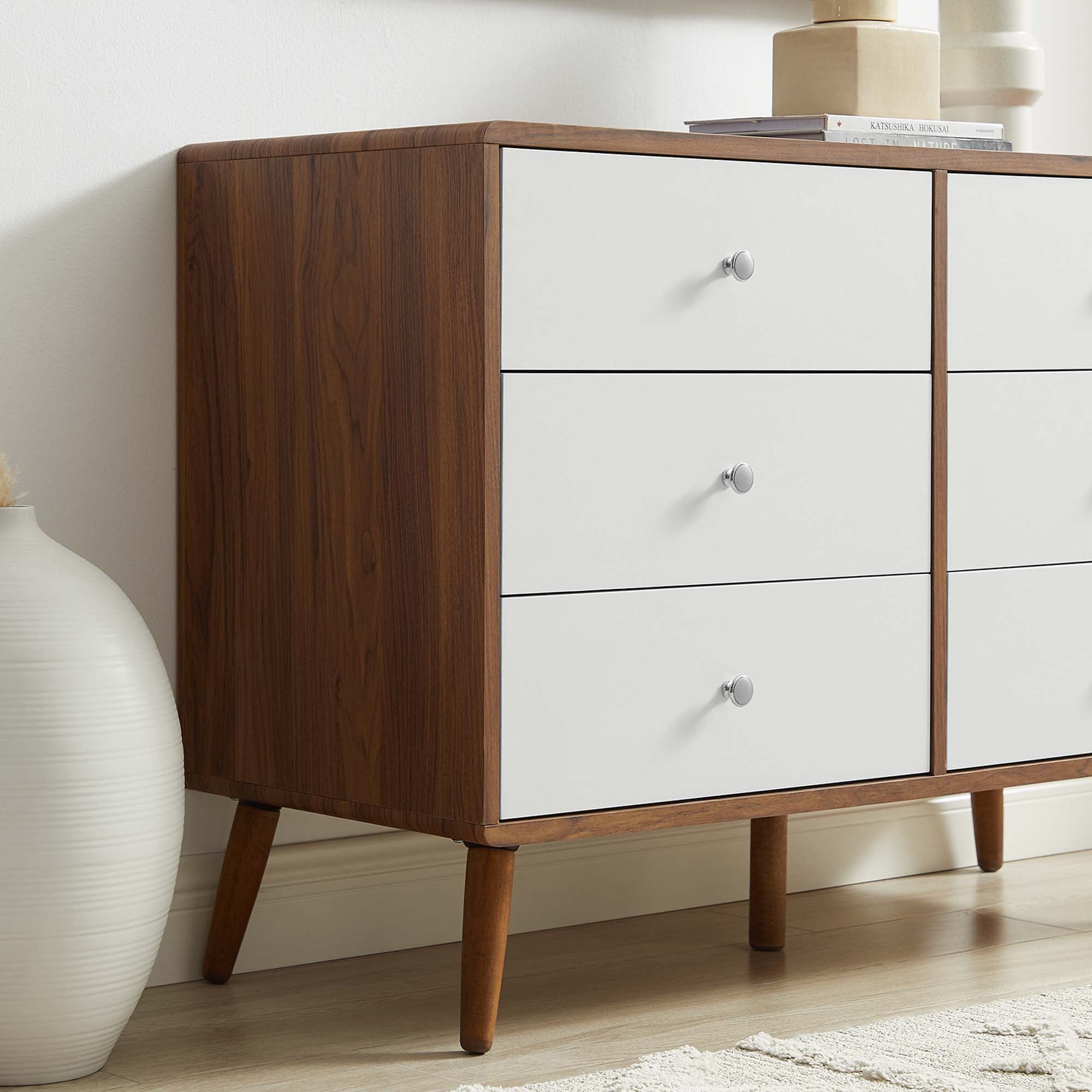 Transmit 47" Dresser in Walnut White