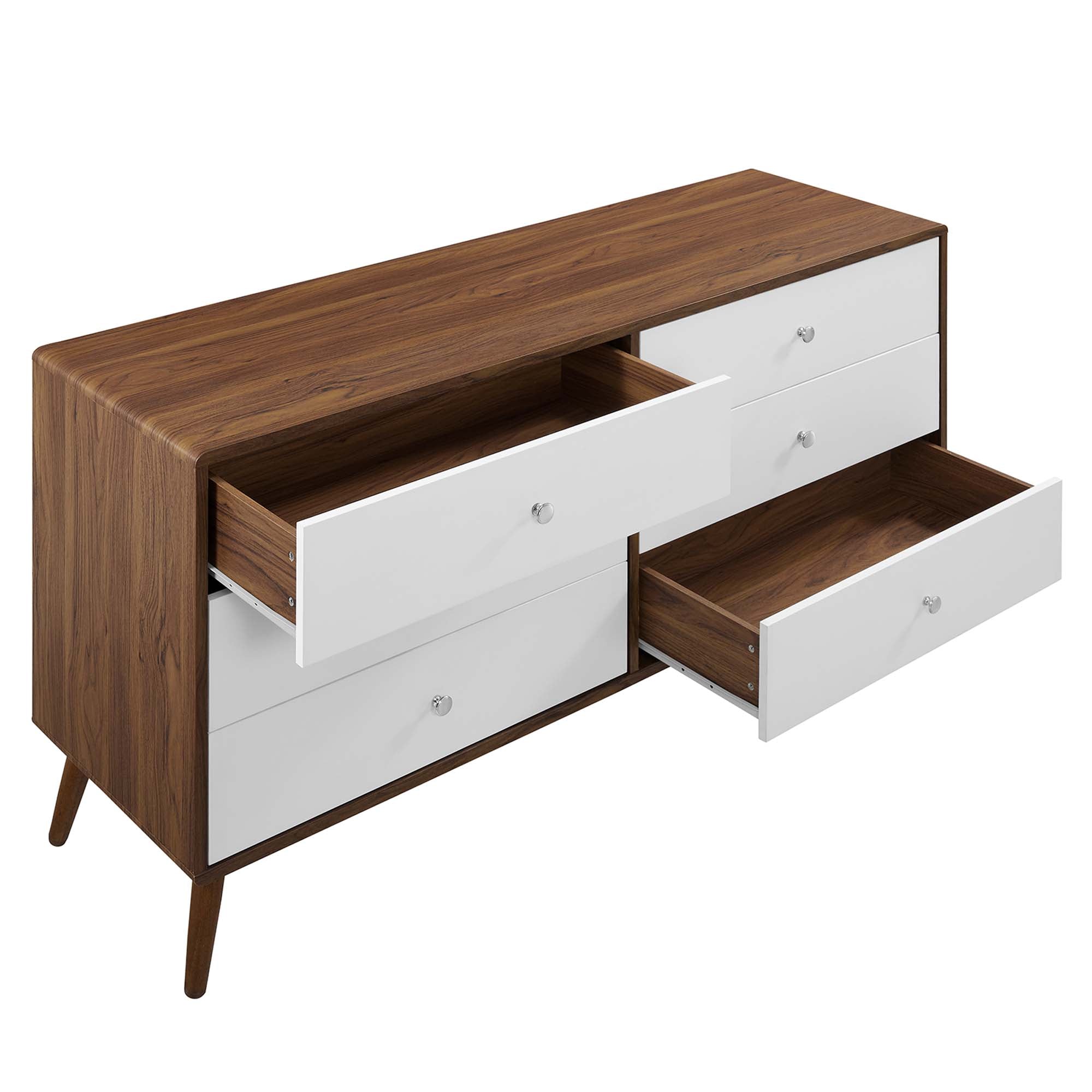 Transmit 60" Dresser in Walnut White