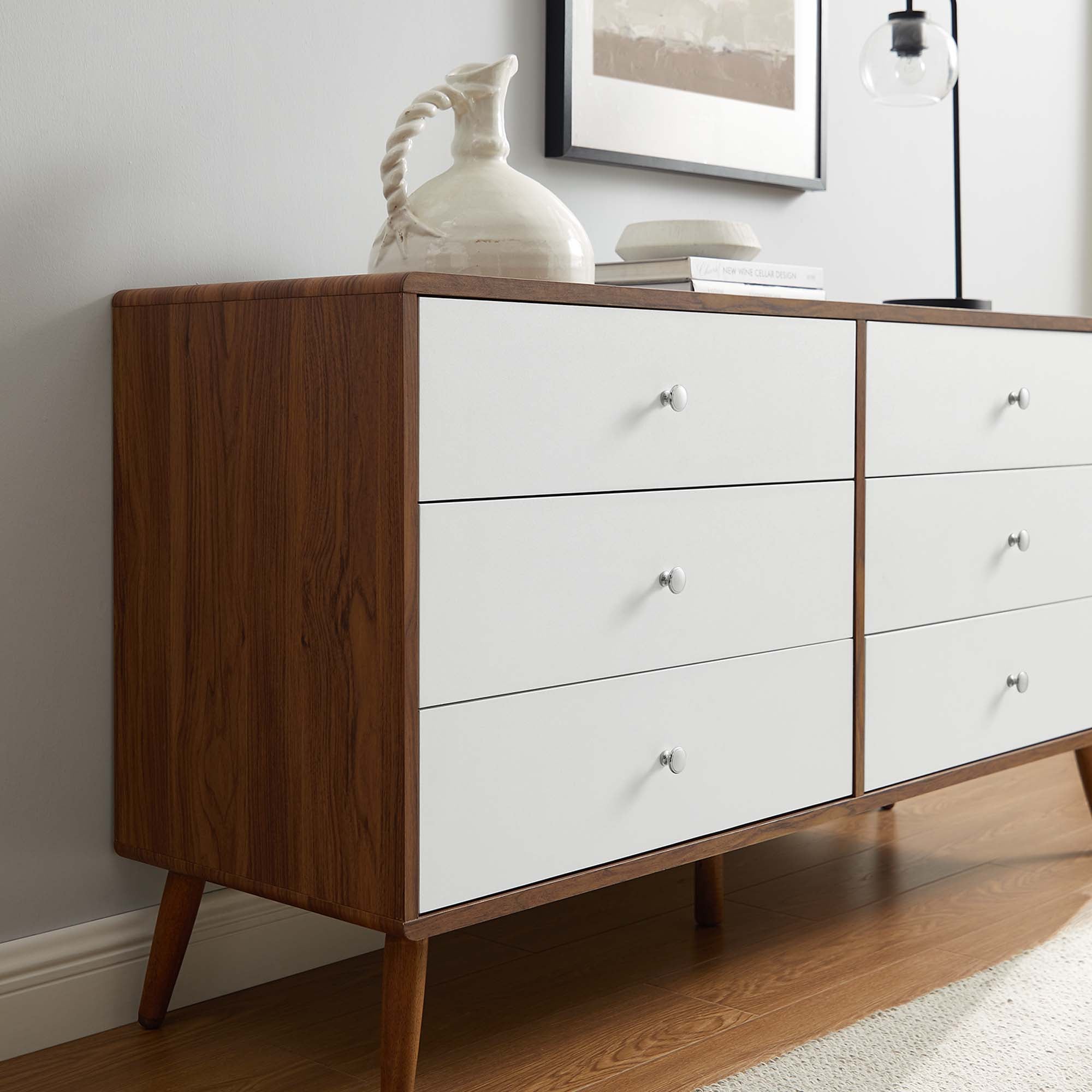 Transmit 60" Dresser in Walnut White