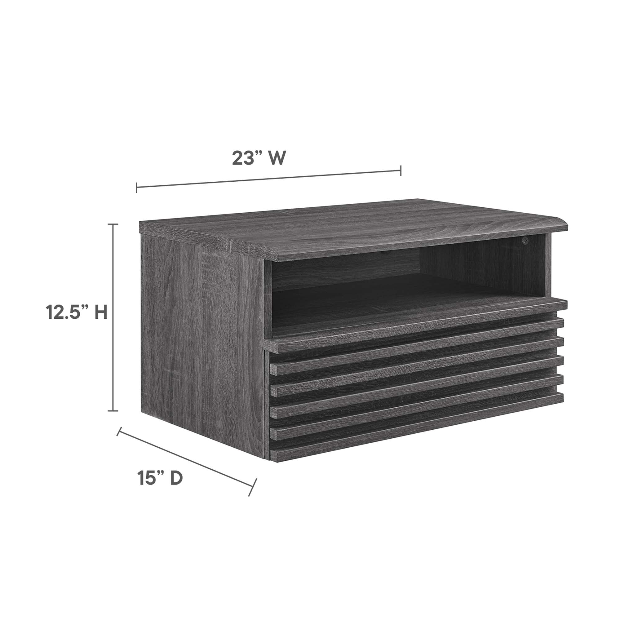 Render Wall-Mount Nightstand