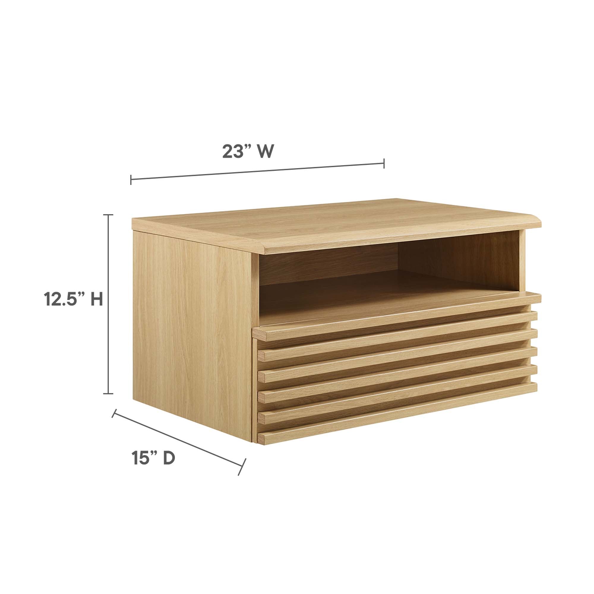 Render Wall-Mount Nightstand