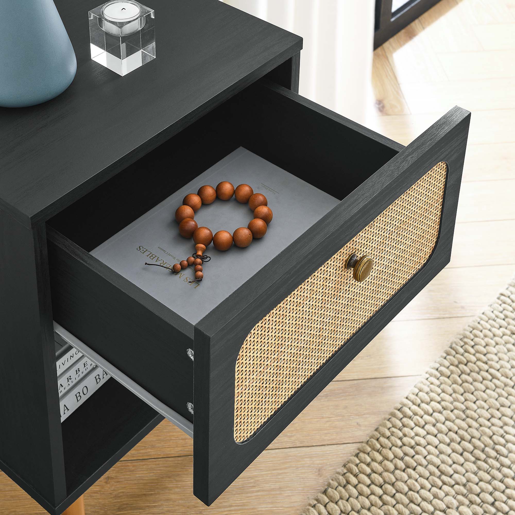 Chaucer Nightstand in Black