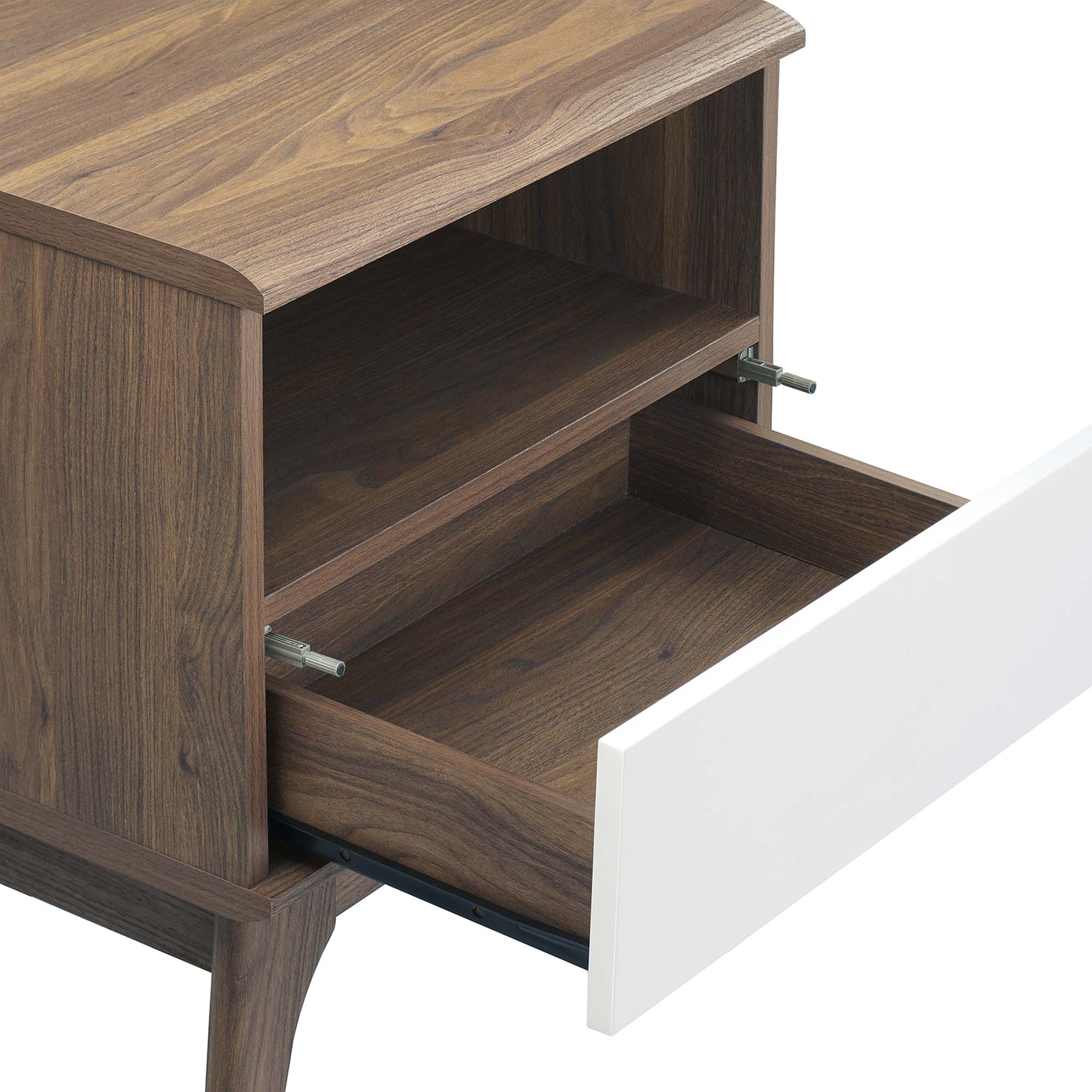 Envision Nightstand in Walnut White