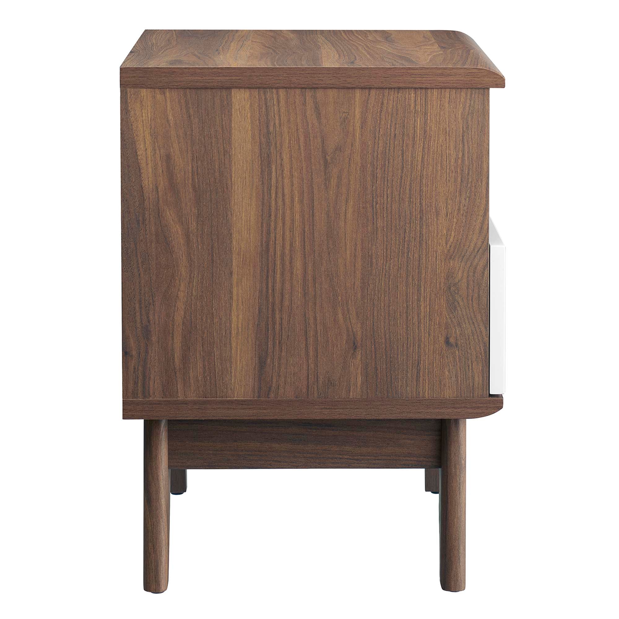 Envision Nightstand in Walnut White