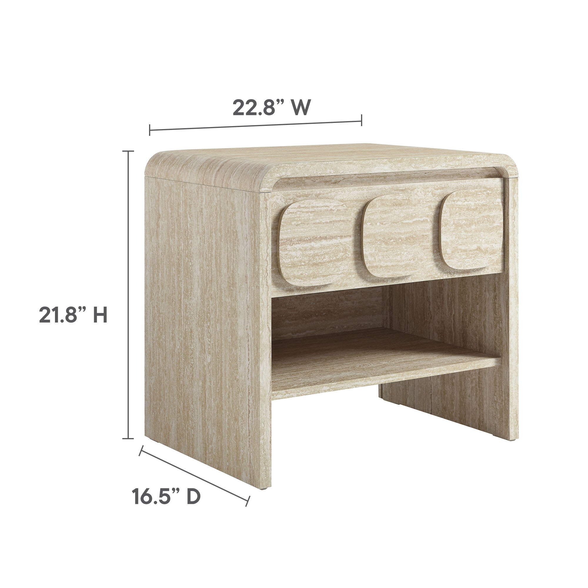 Toscana 1-Drawer Nightstand