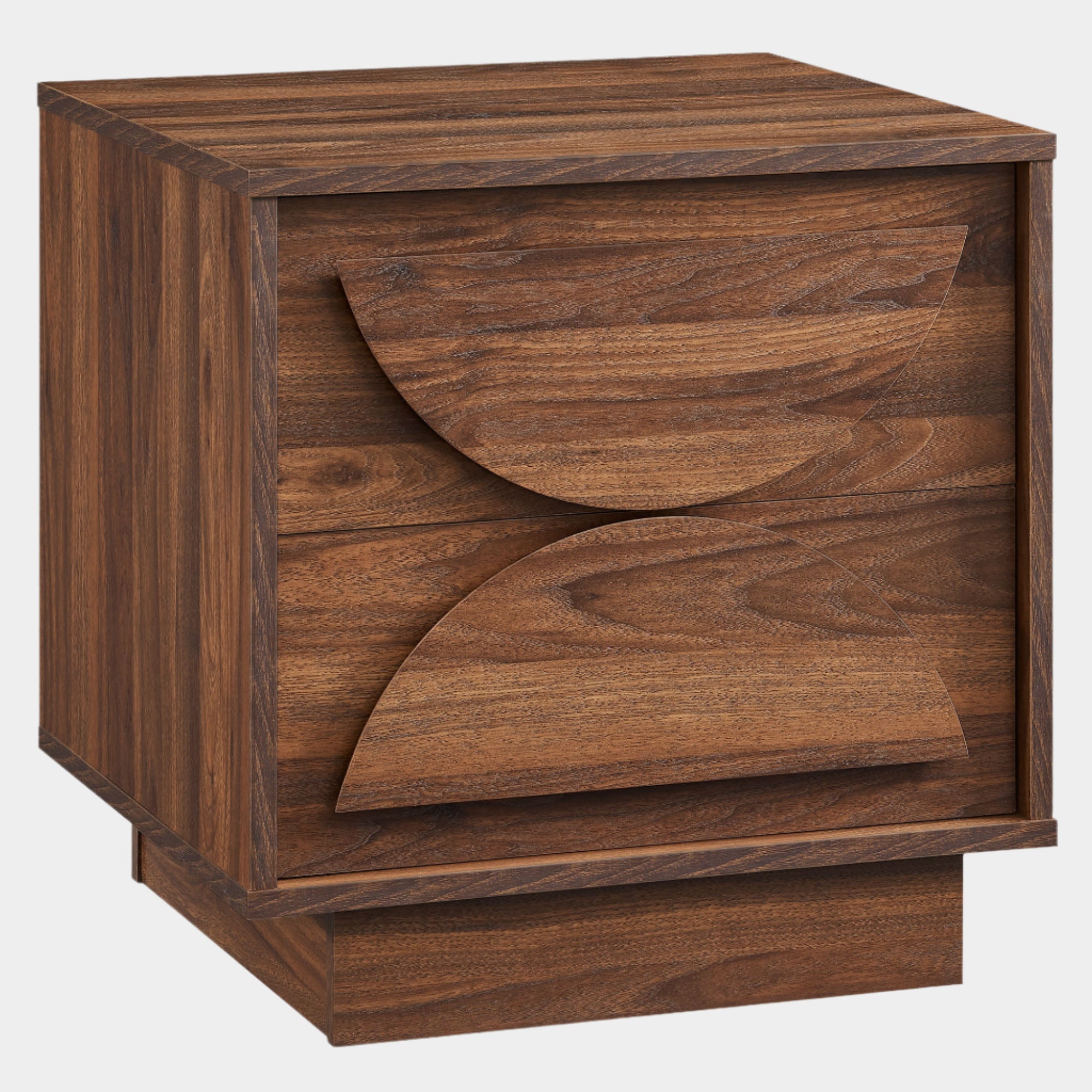 Bulwark 2-Drawer Nightstand in Walnut