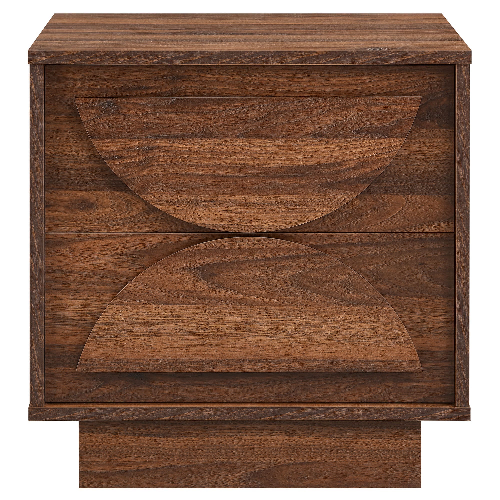 Bulwark 2-Drawer Nightstand in Walnut