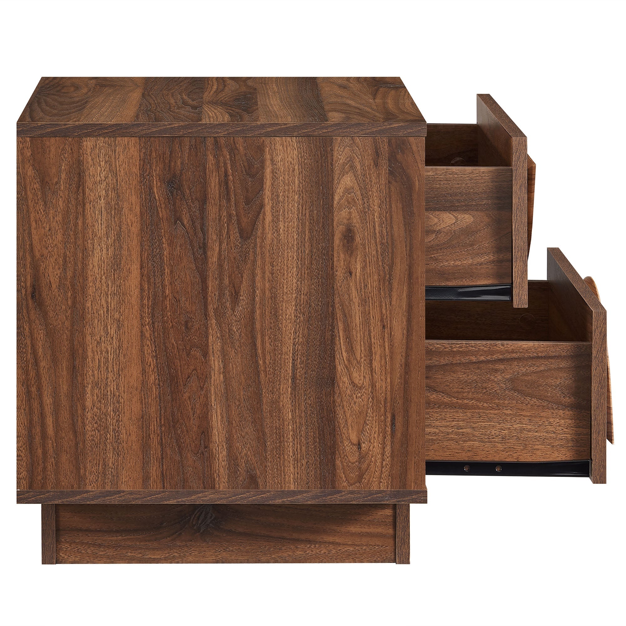 Bulwark 2-Drawer Nightstand in Walnut