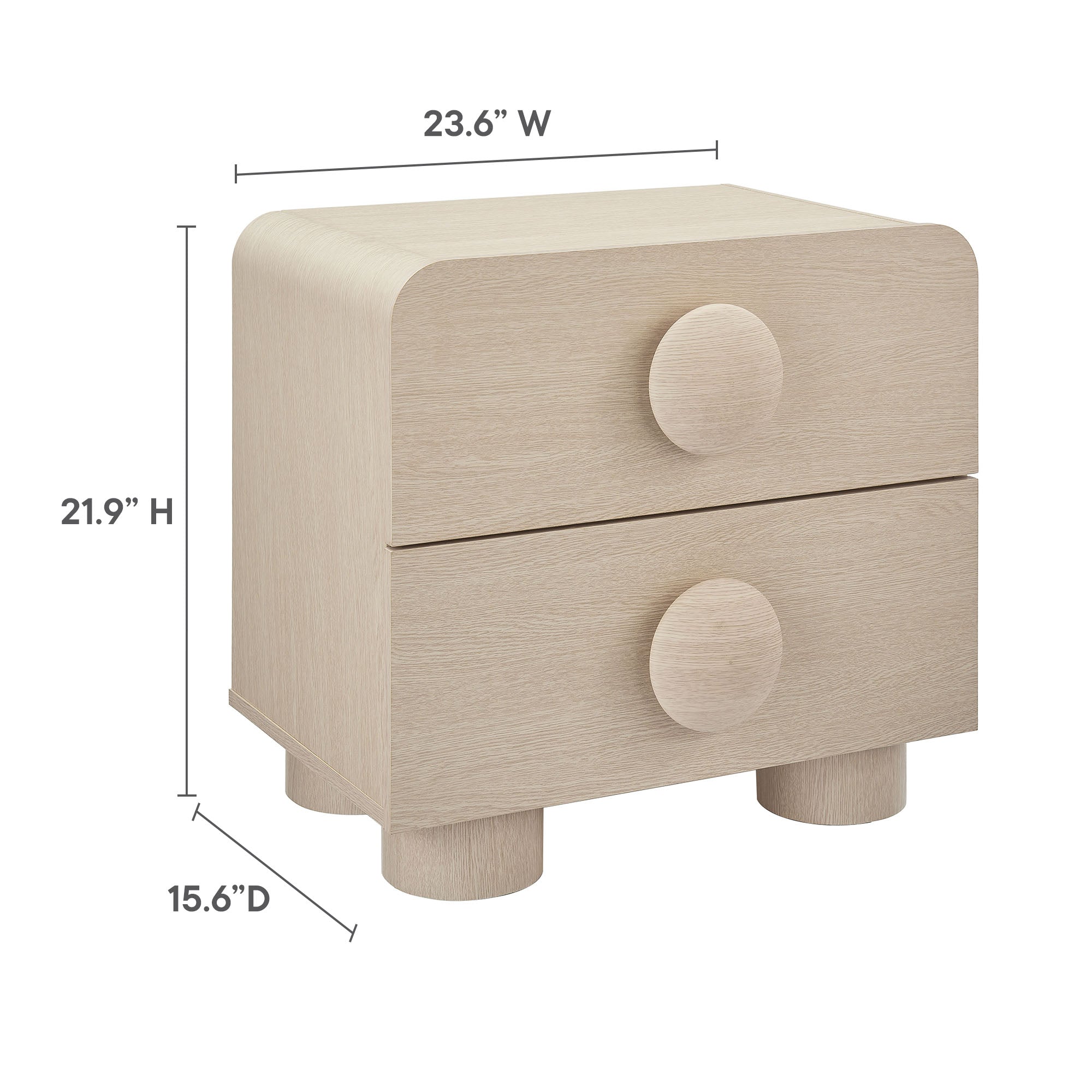 Sonnet 2-Drawer Nightstand