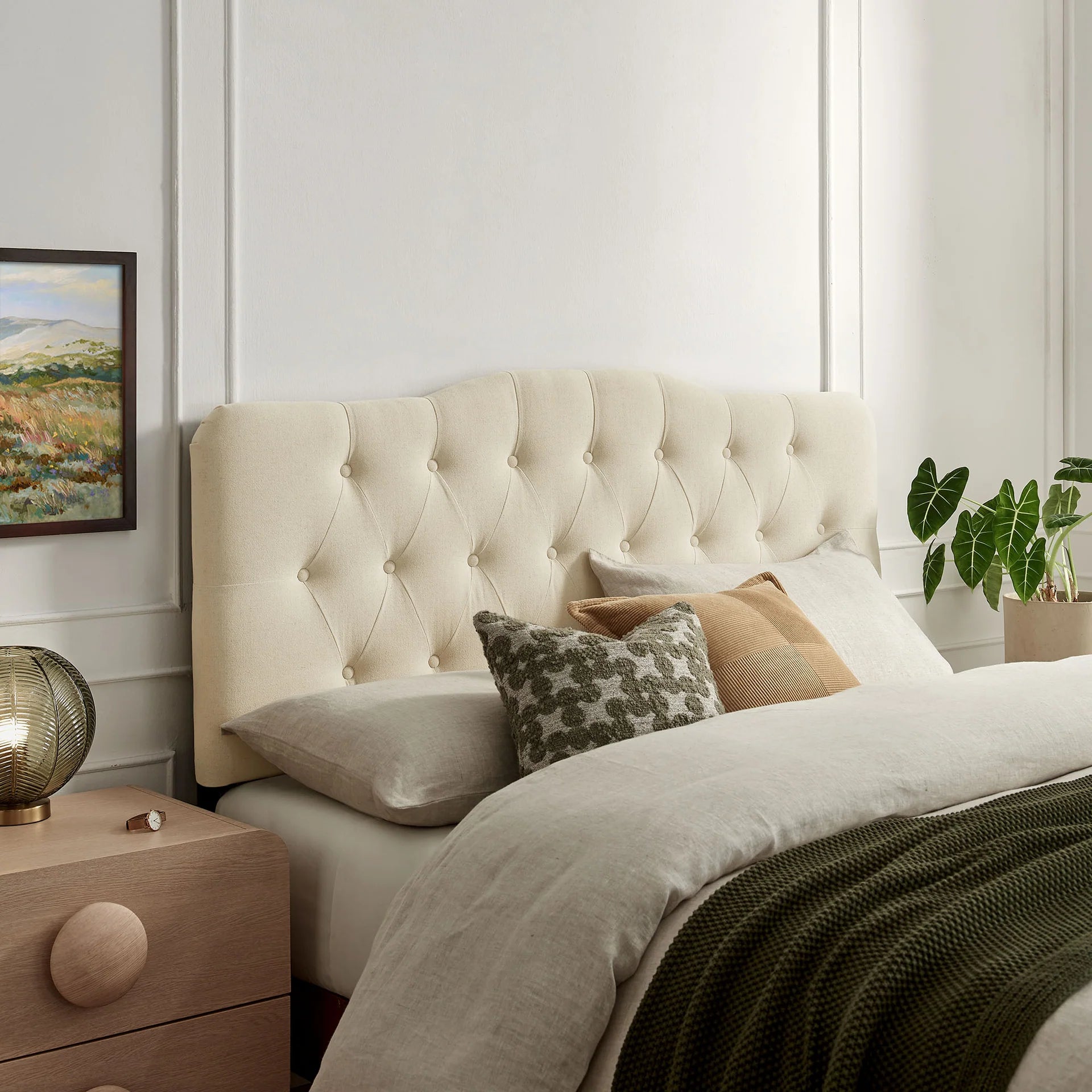 Annabel Premium Linen Blend Full Size Headboard
