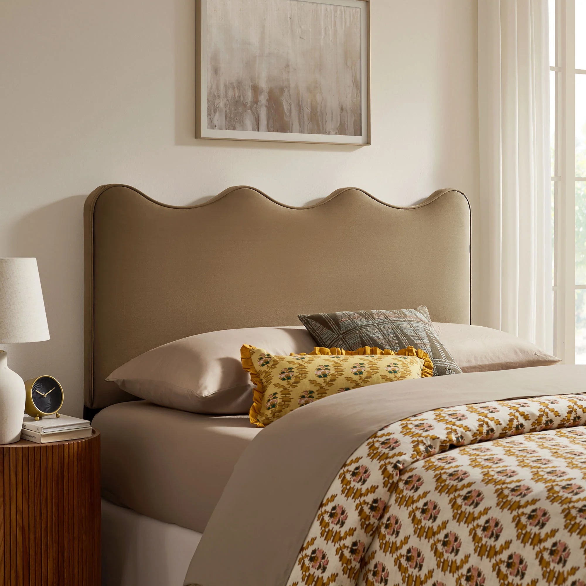 Athena Stain-Resistant Performance Velvet Twin Size Headboard