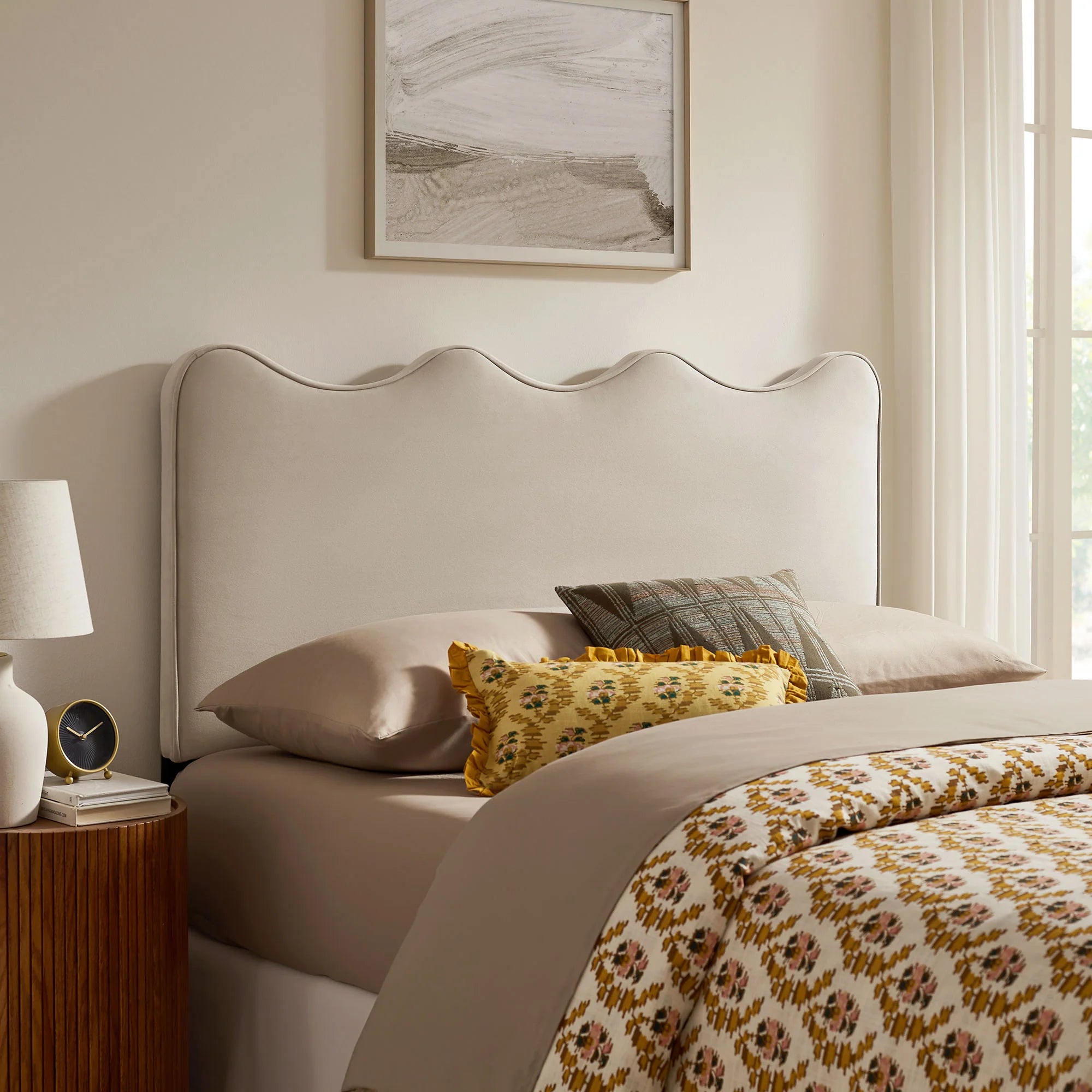 Athena Stain-Resistant Performance Velvet Twin Size Headboard