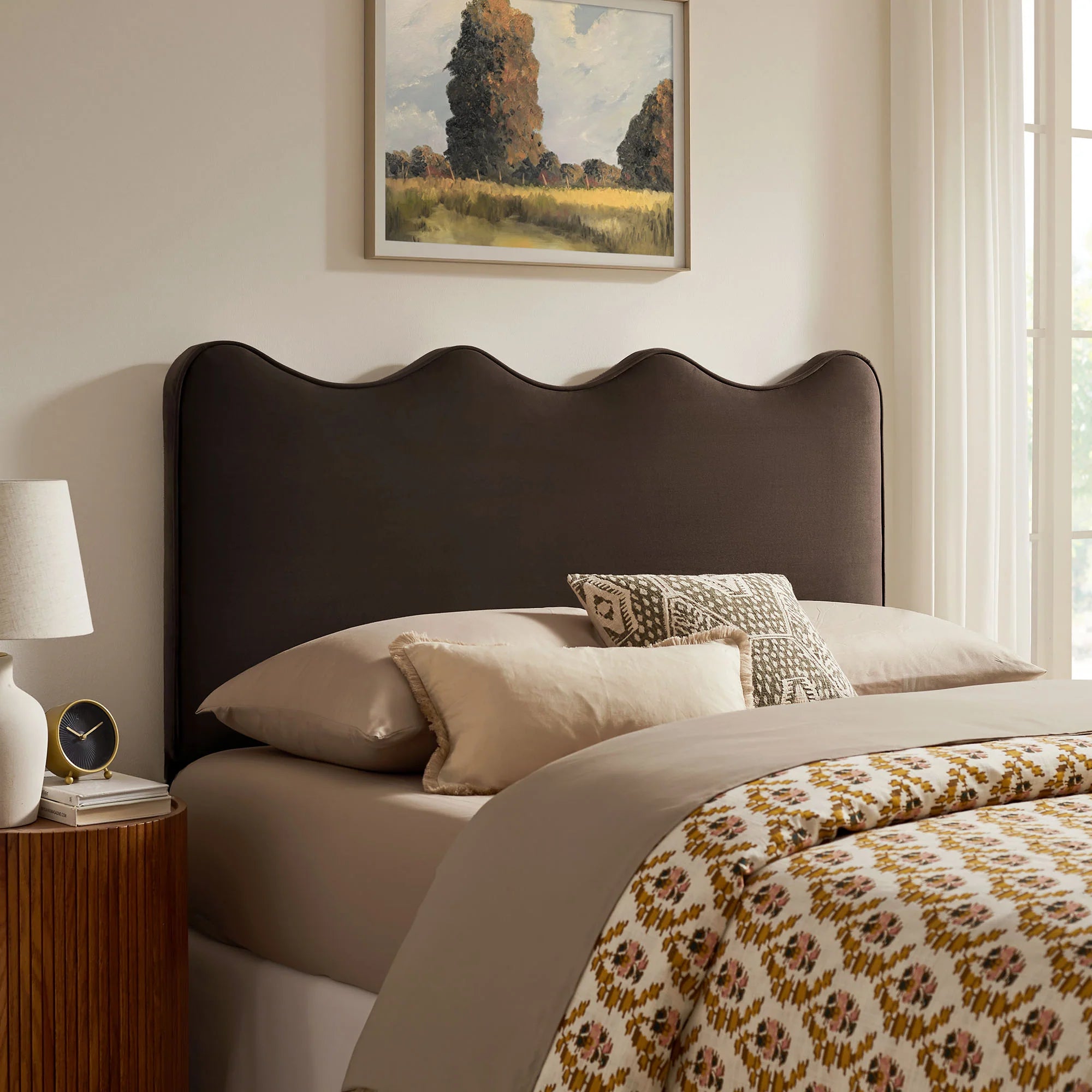 Athena Stain-Resistant Performance Velvet Twin Size Headboard