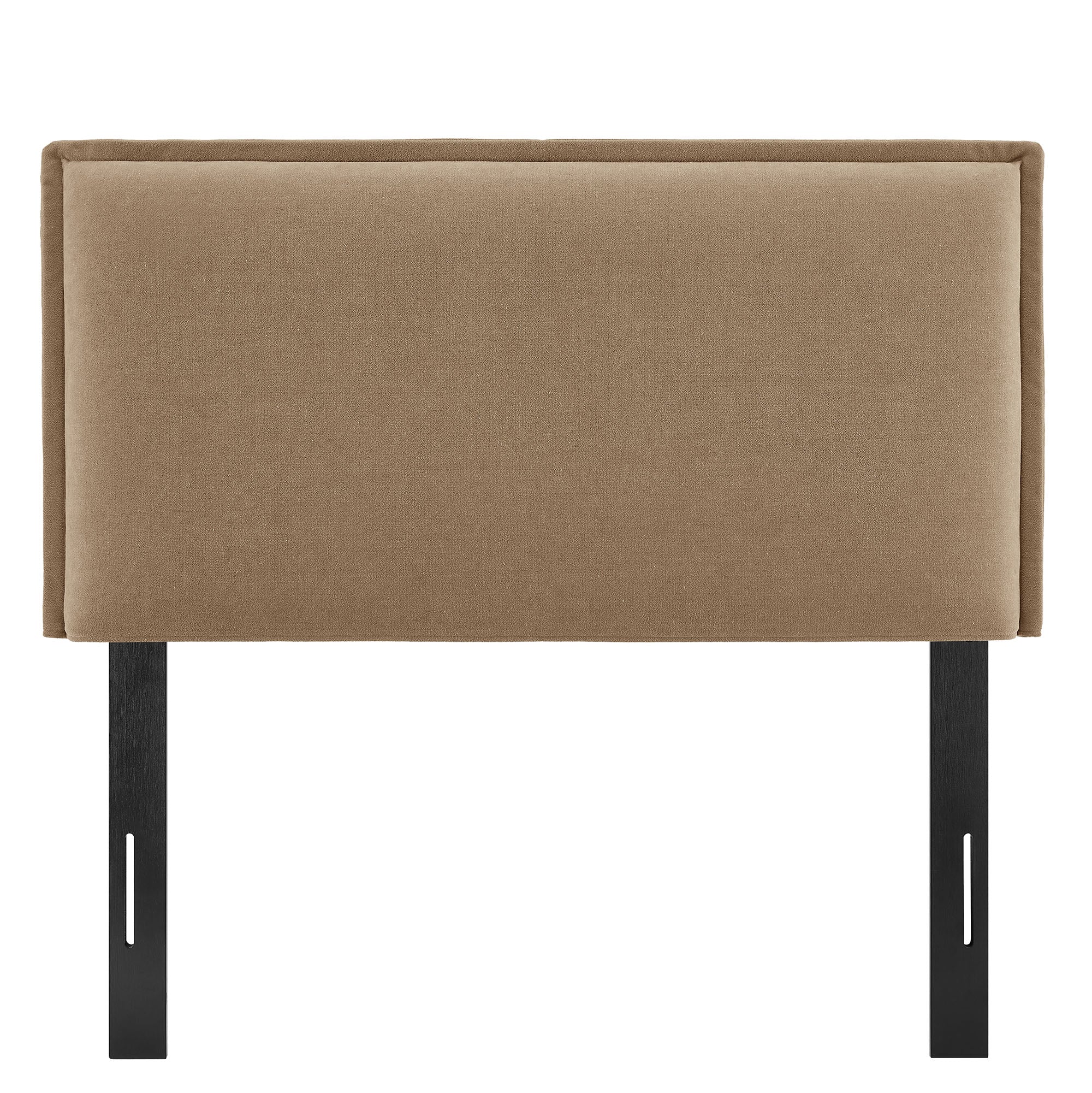 Camille Upholstered Linen Blend Queen Size Headboard