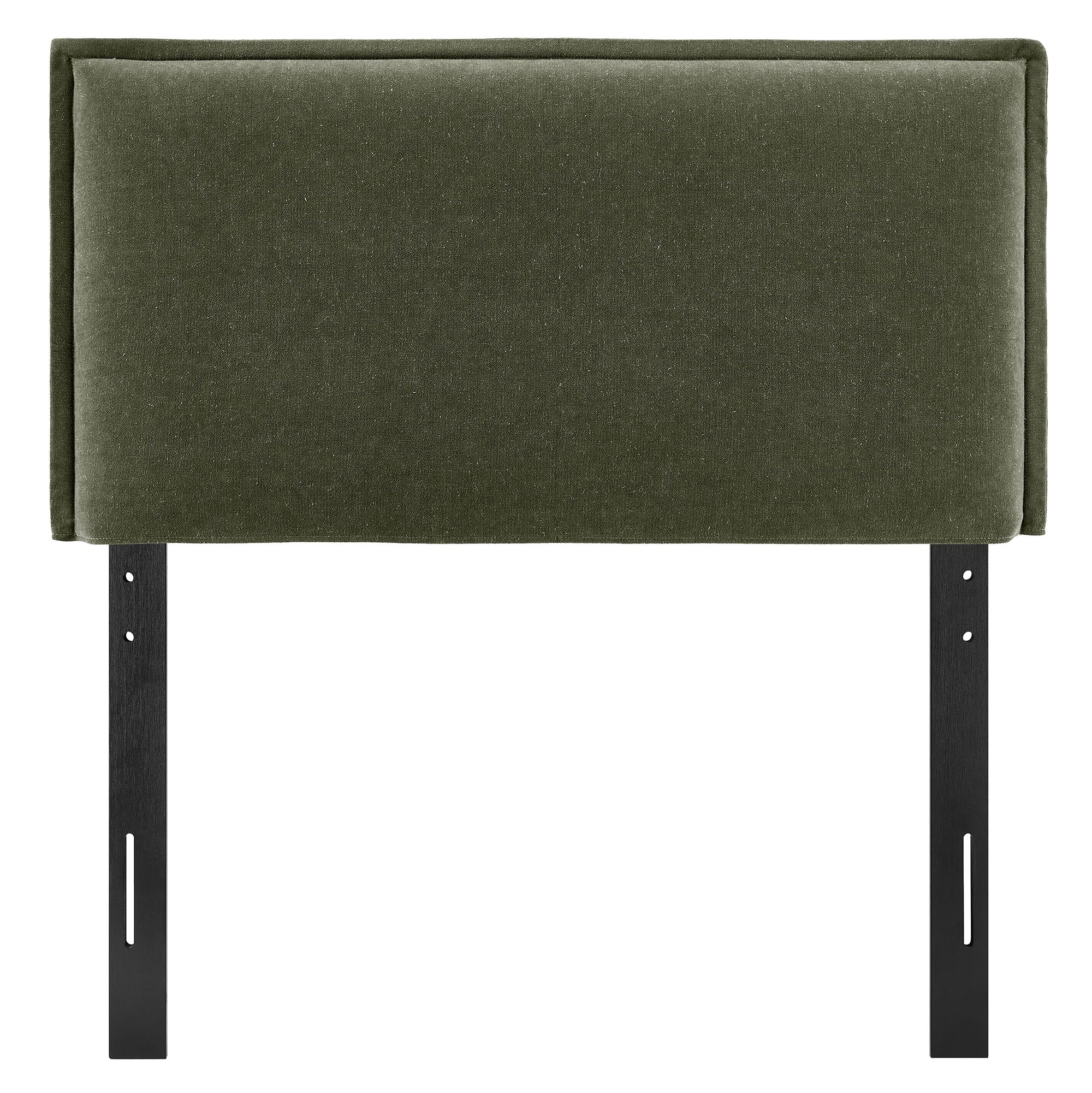 Camille Upholstered Linen Blend Queen Size Headboard