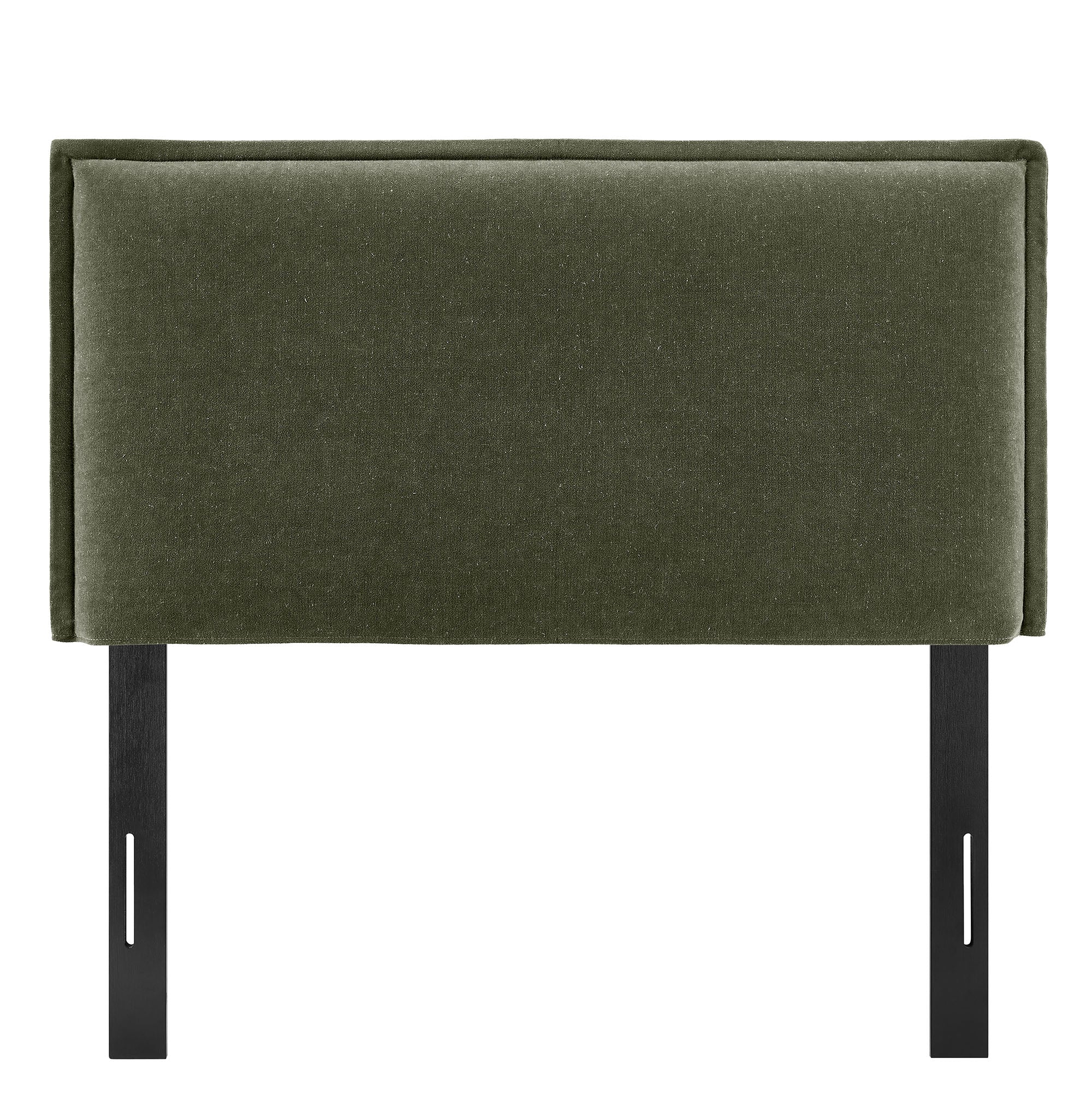 Camille Upholstered Linen Blend Queen Size Headboard