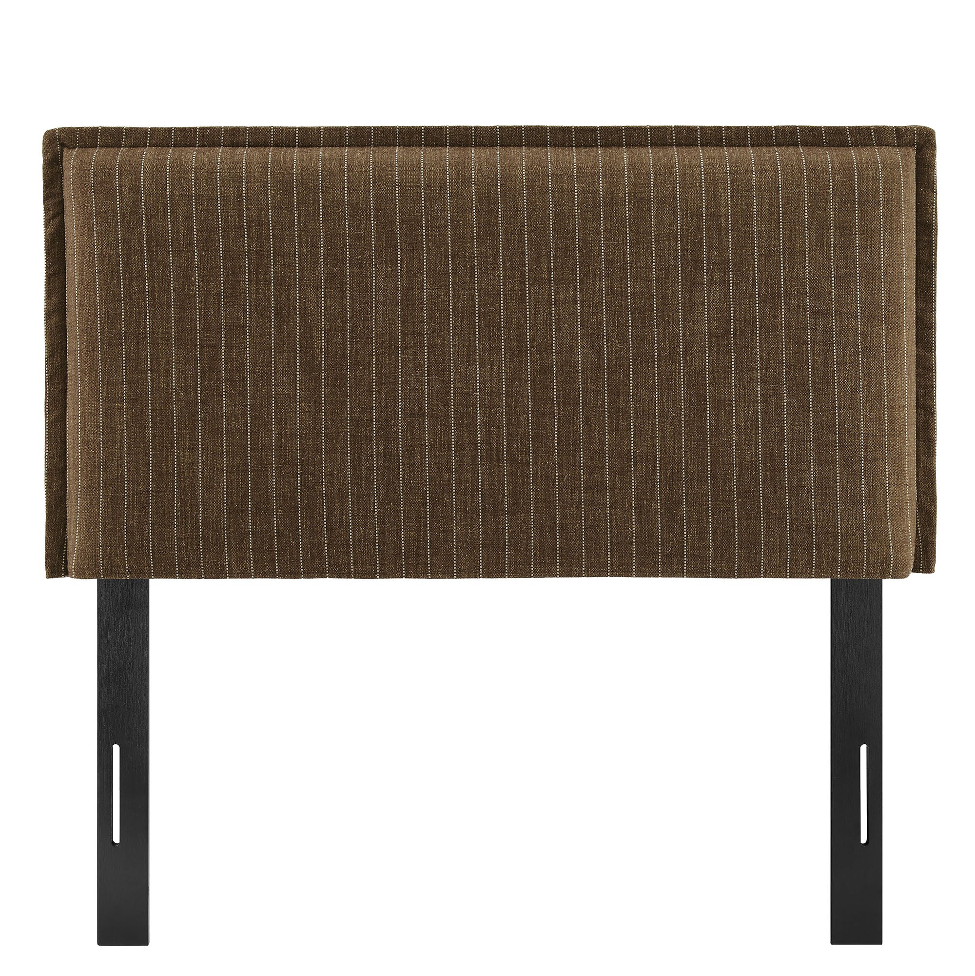 Camille Striped Linen Blend Queen Size Headboard