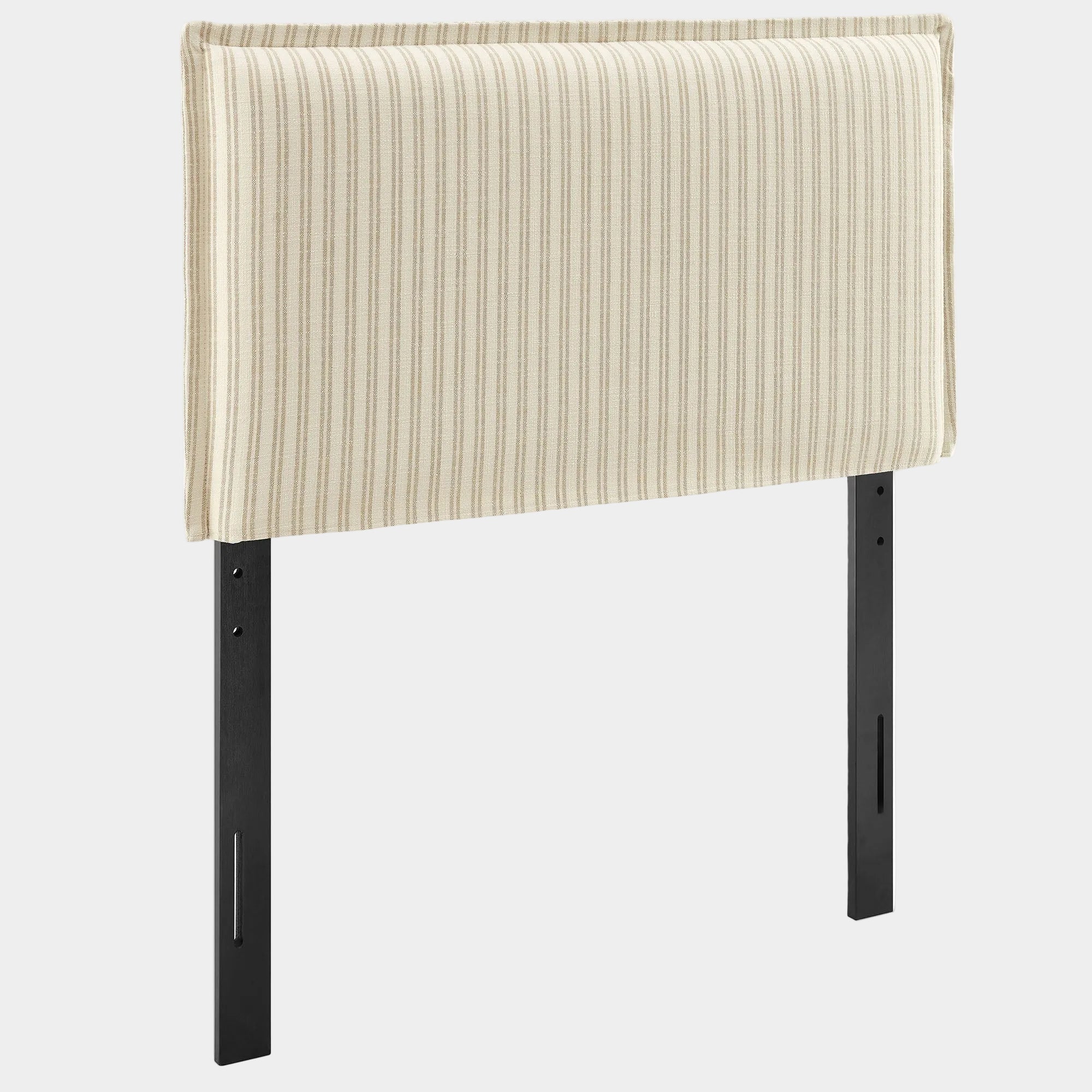 Camille Striped Linen Blend Queen Size Headboard
