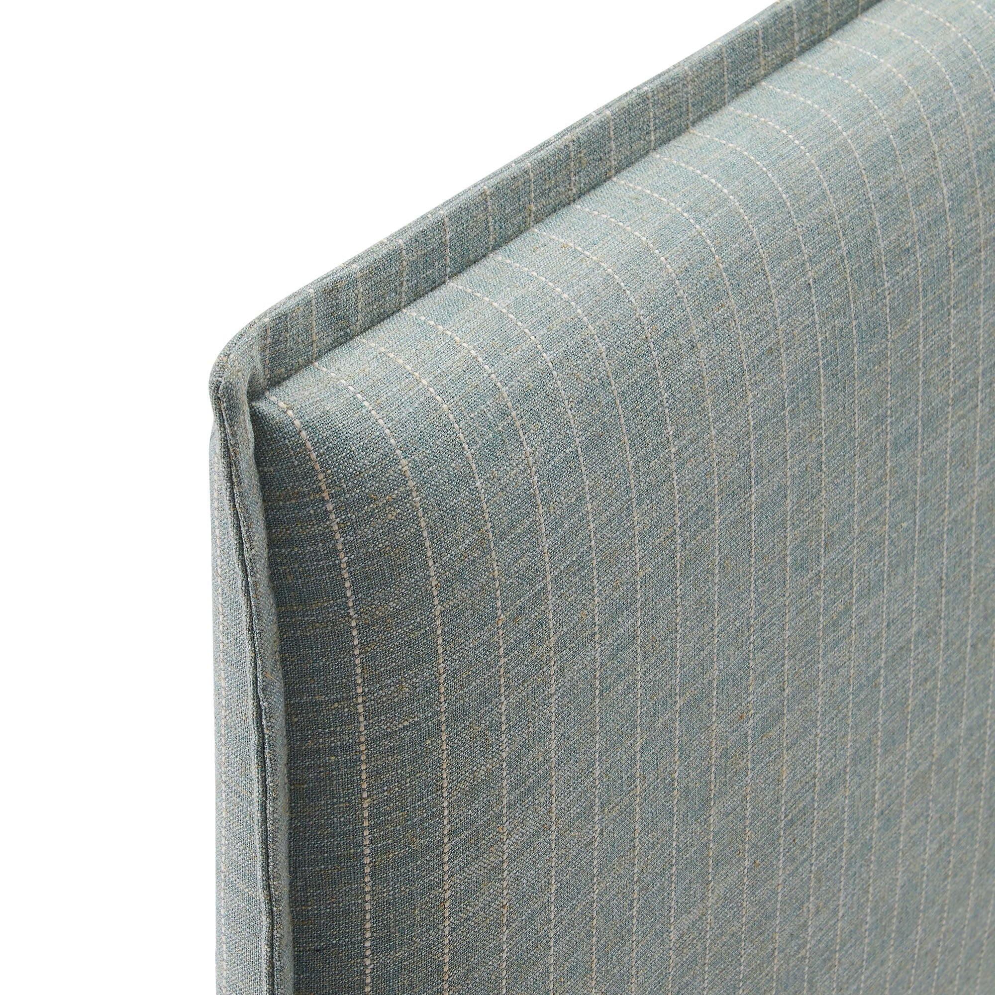 Camille Striped Linen Blend Queen Size Headboard