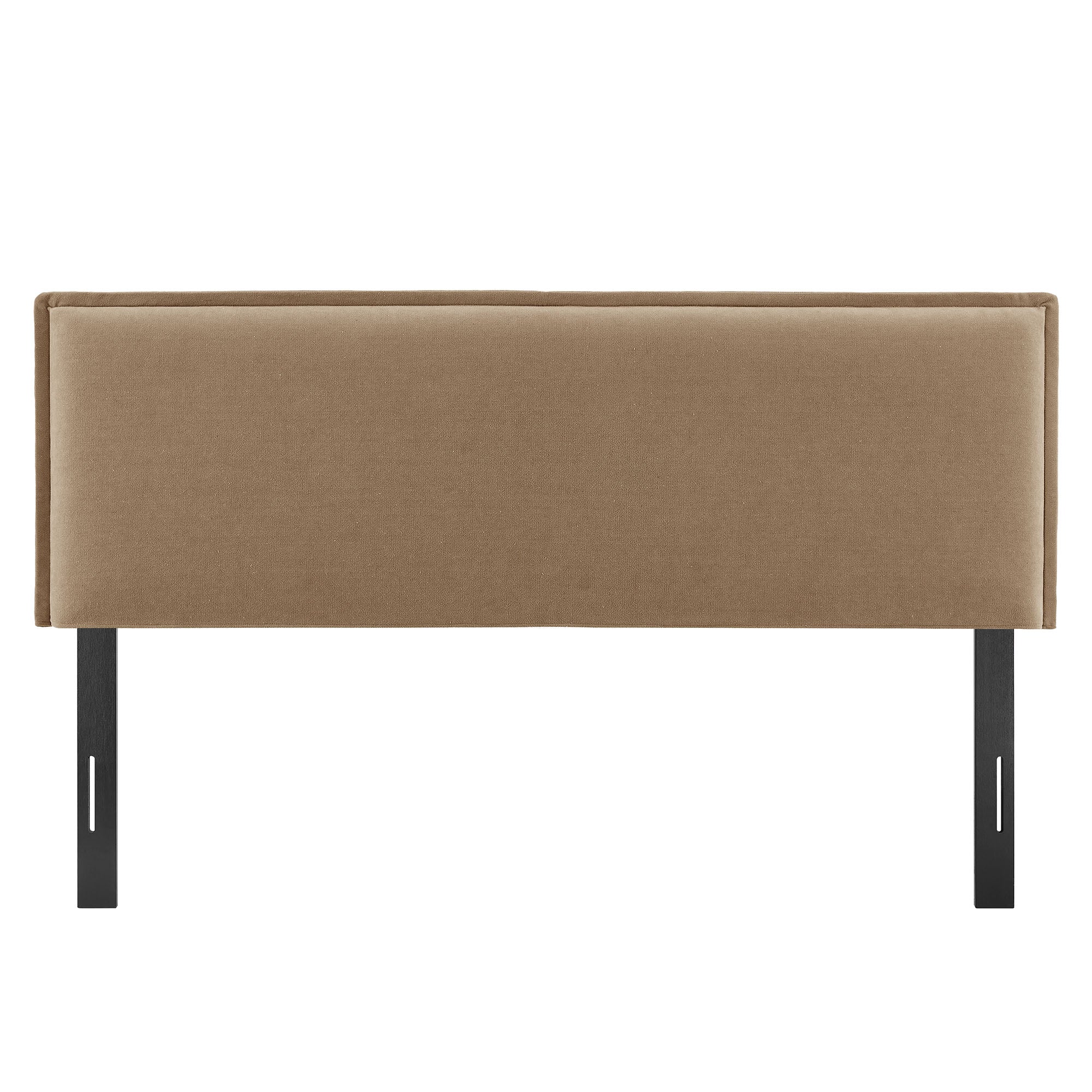 Camille Upholstered Linen Blend Queen Size Headboard