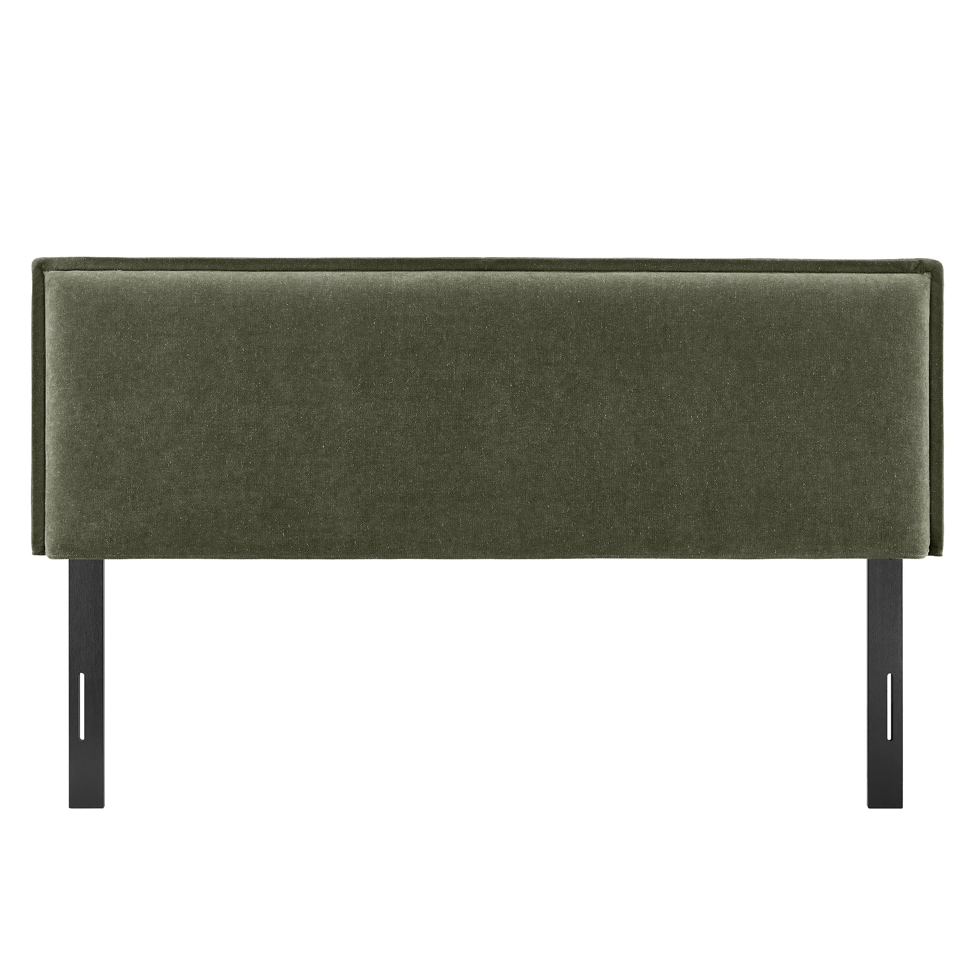 Camille Upholstered Linen Blend Queen Size Headboard