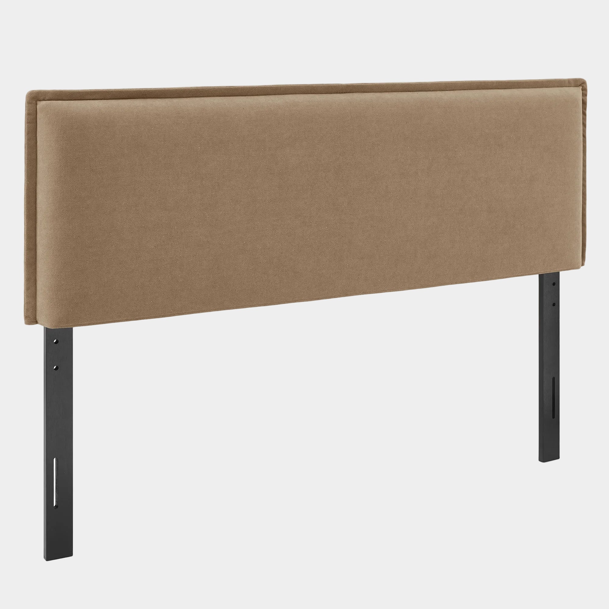 Camille Upholstered Linen Blend Queen Size Headboard