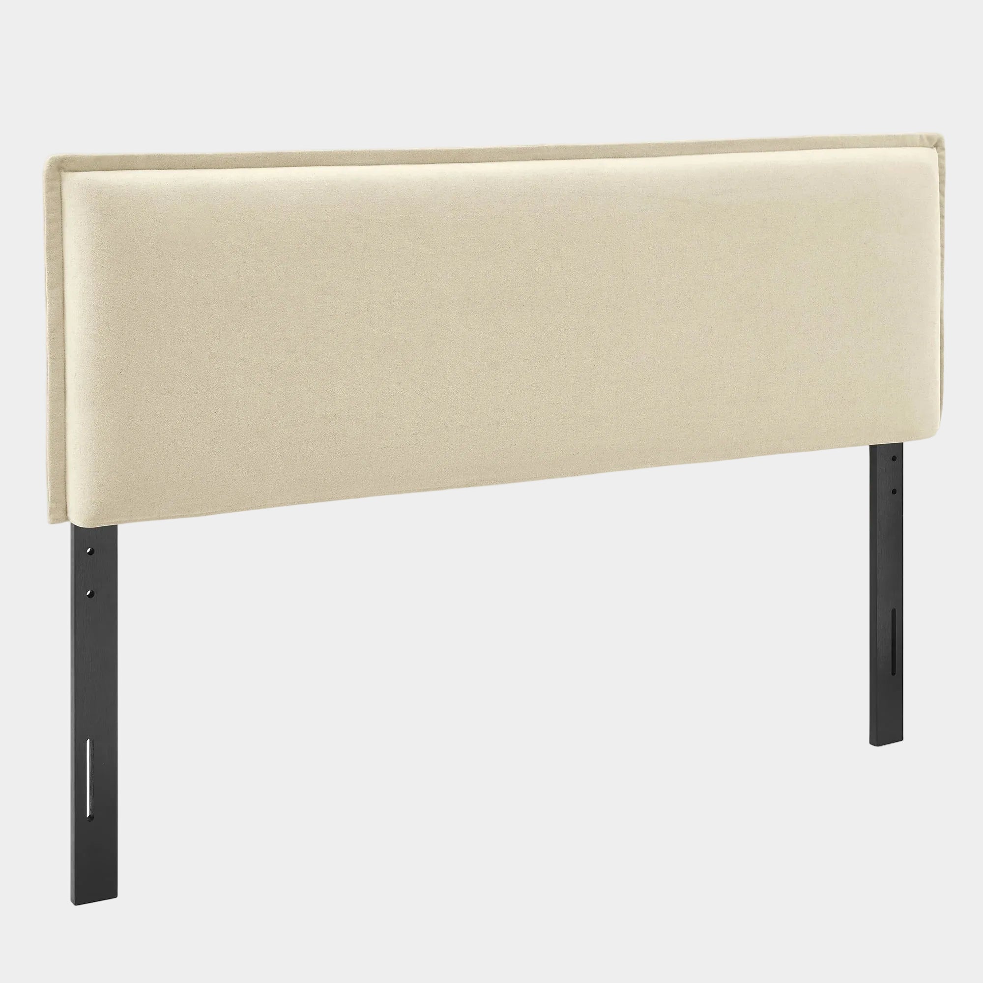 Camille Upholstered Linen Blend Queen Size Headboard