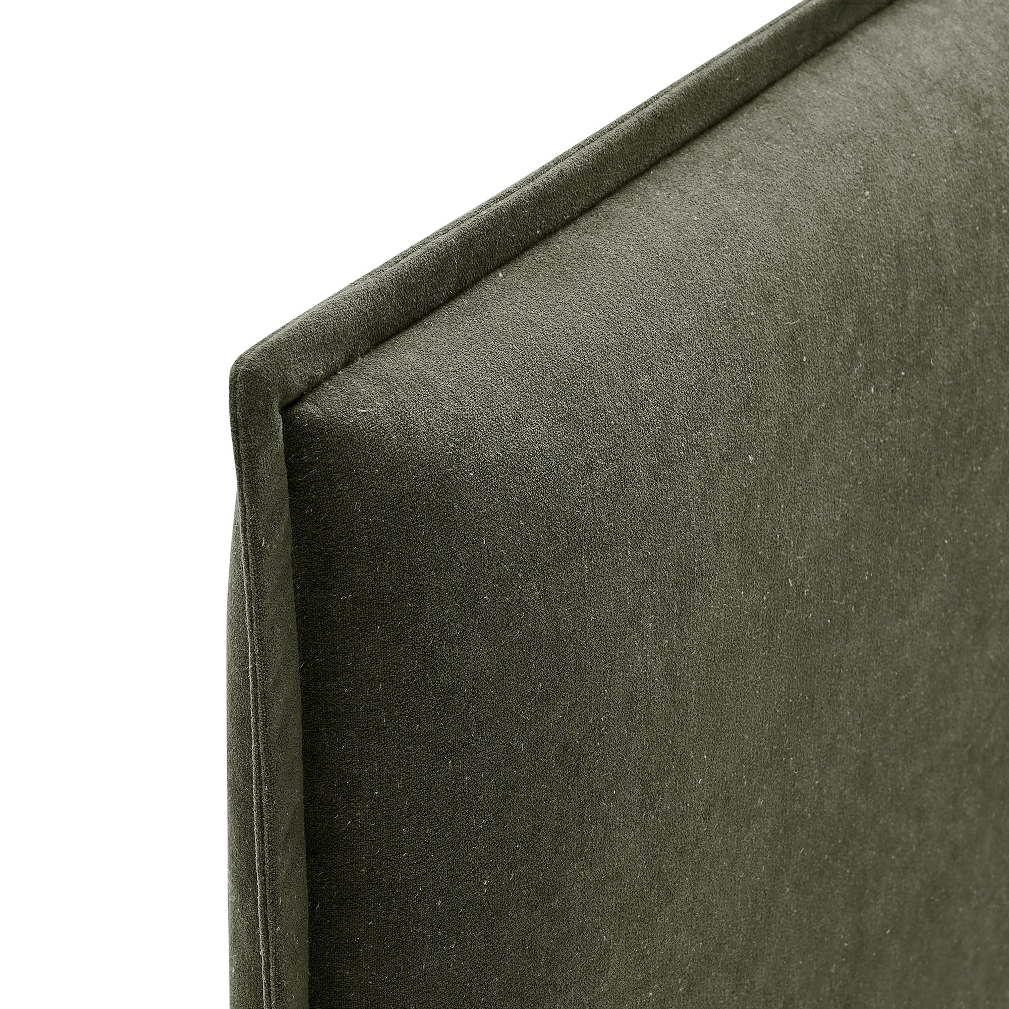Camille Upholstered Linen Blend Queen Size Headboard