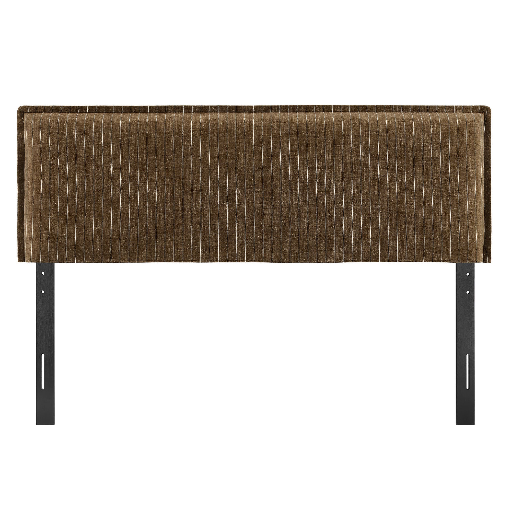 Camille Striped Linen Blend Queen Size Headboard