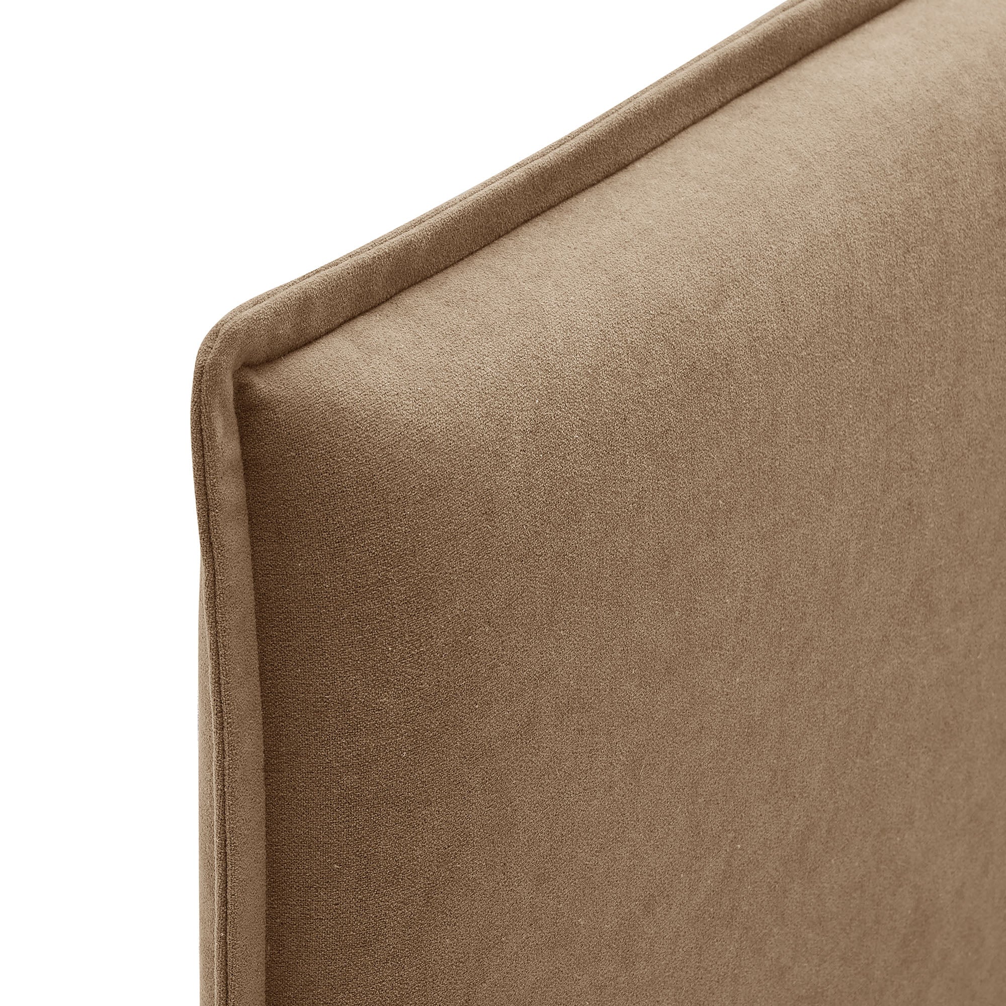 Camille Upholstered Linen Blend Queen Size Headboard