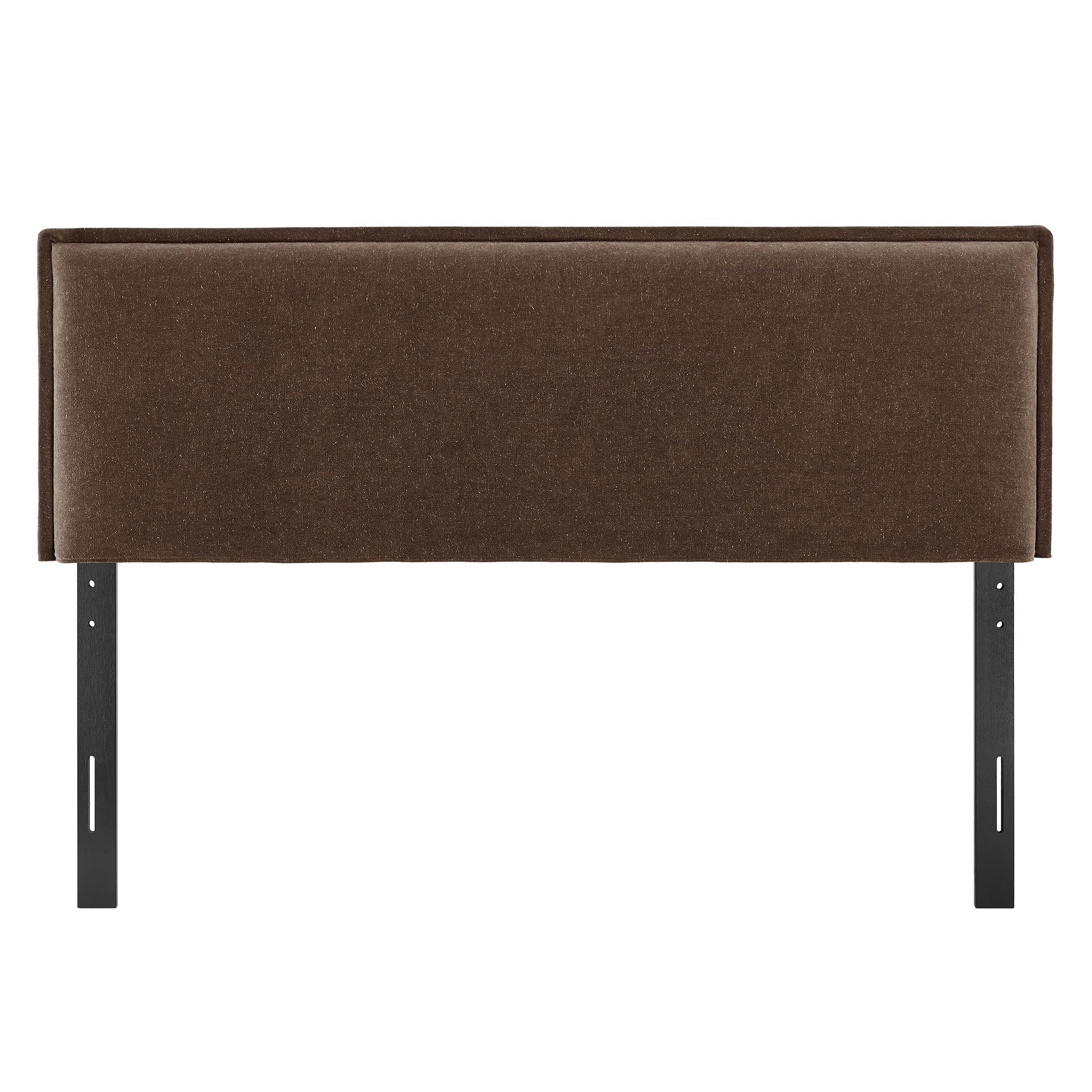 Camille Upholstered Linen Blend Queen Size Headboard