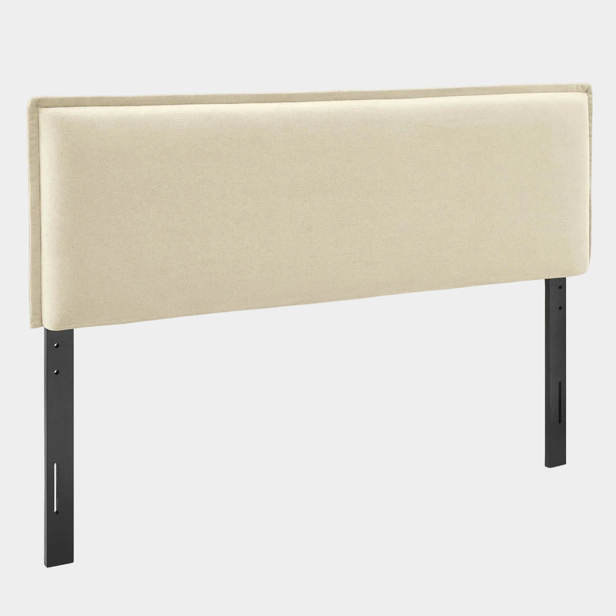 Camille Upholstered Linen Blend Queen Size Headboard