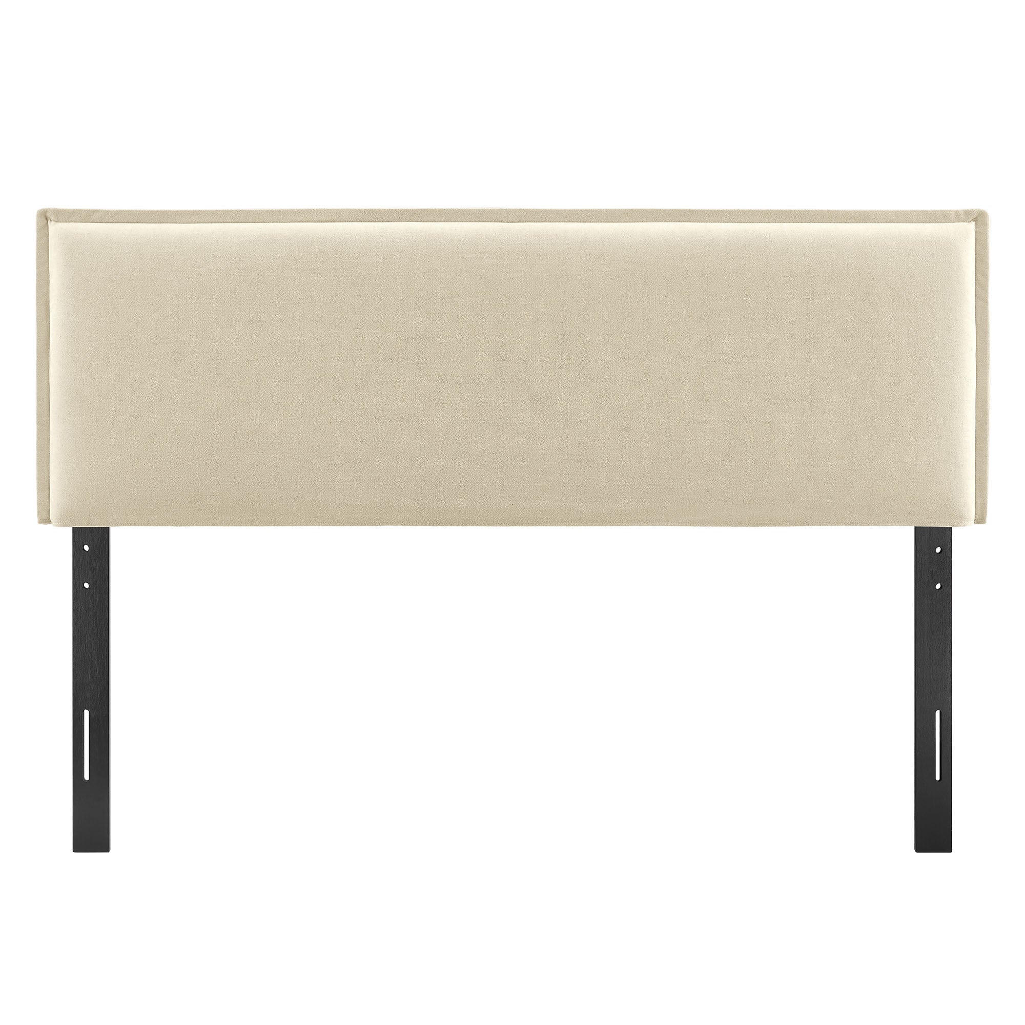 Camille Upholstered Linen Blend Queen Size Headboard