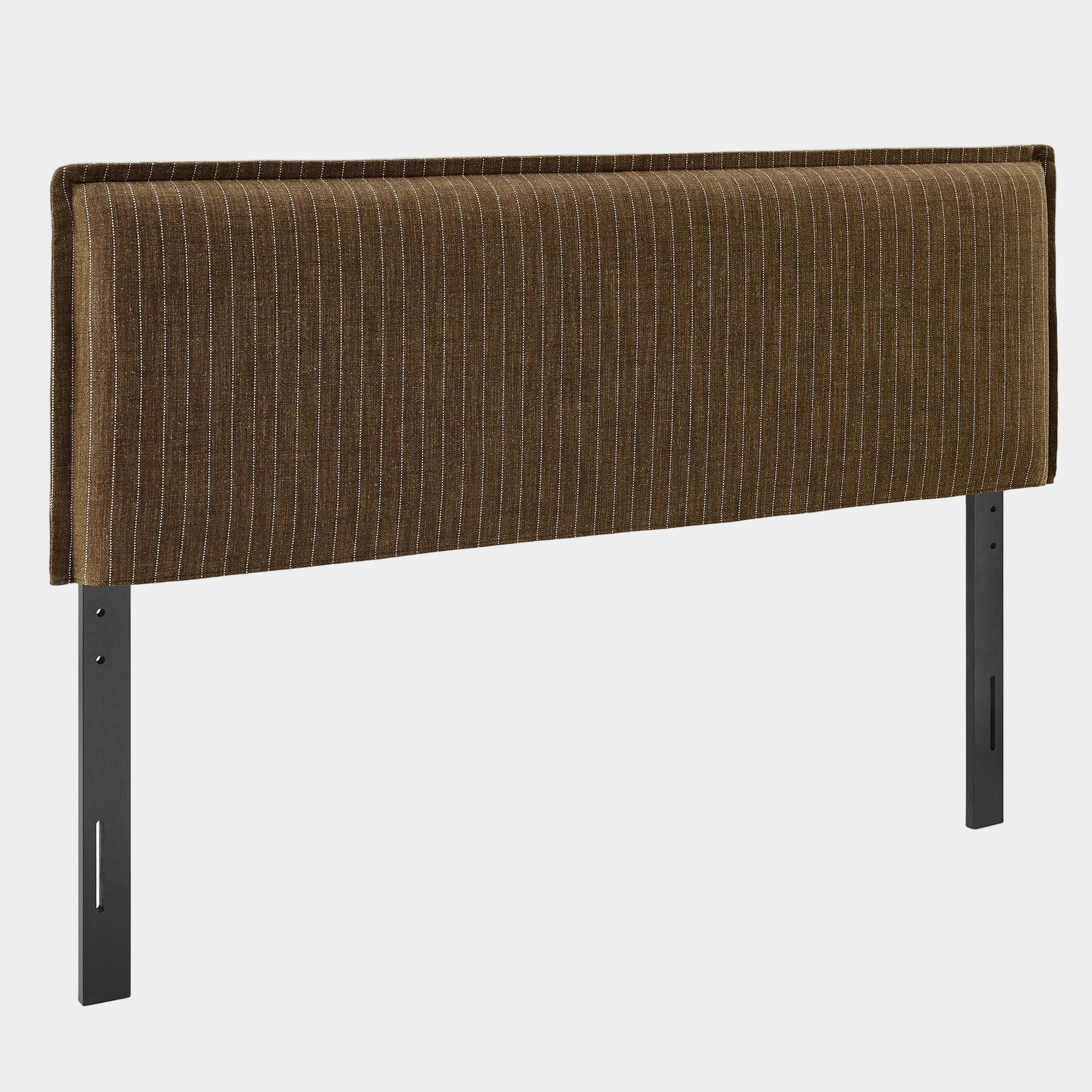 Camille Striped Linen Blend Queen Size Headboard