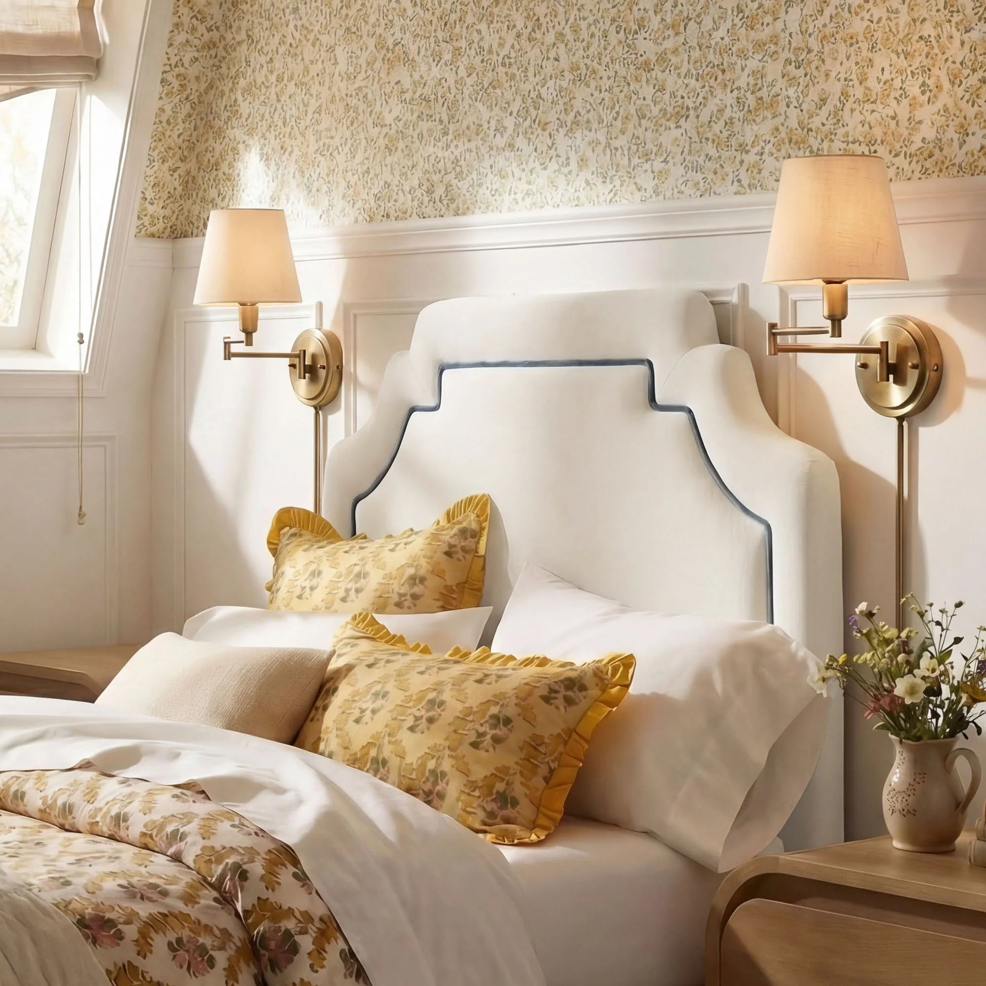Magnolia Stain-Resistant Performance Velvet Queen Size Headboard