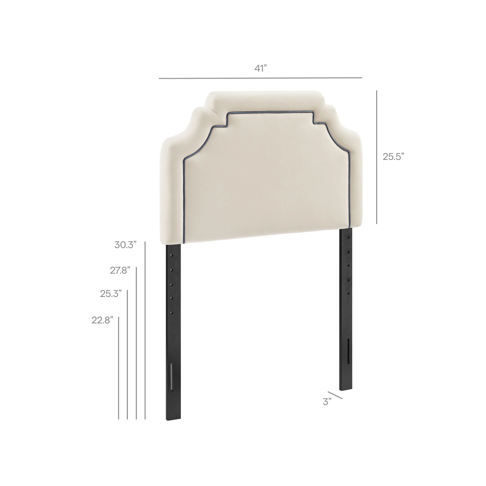 Magnolia Stain-Resistant Performance Velvet Queen Size Headboard