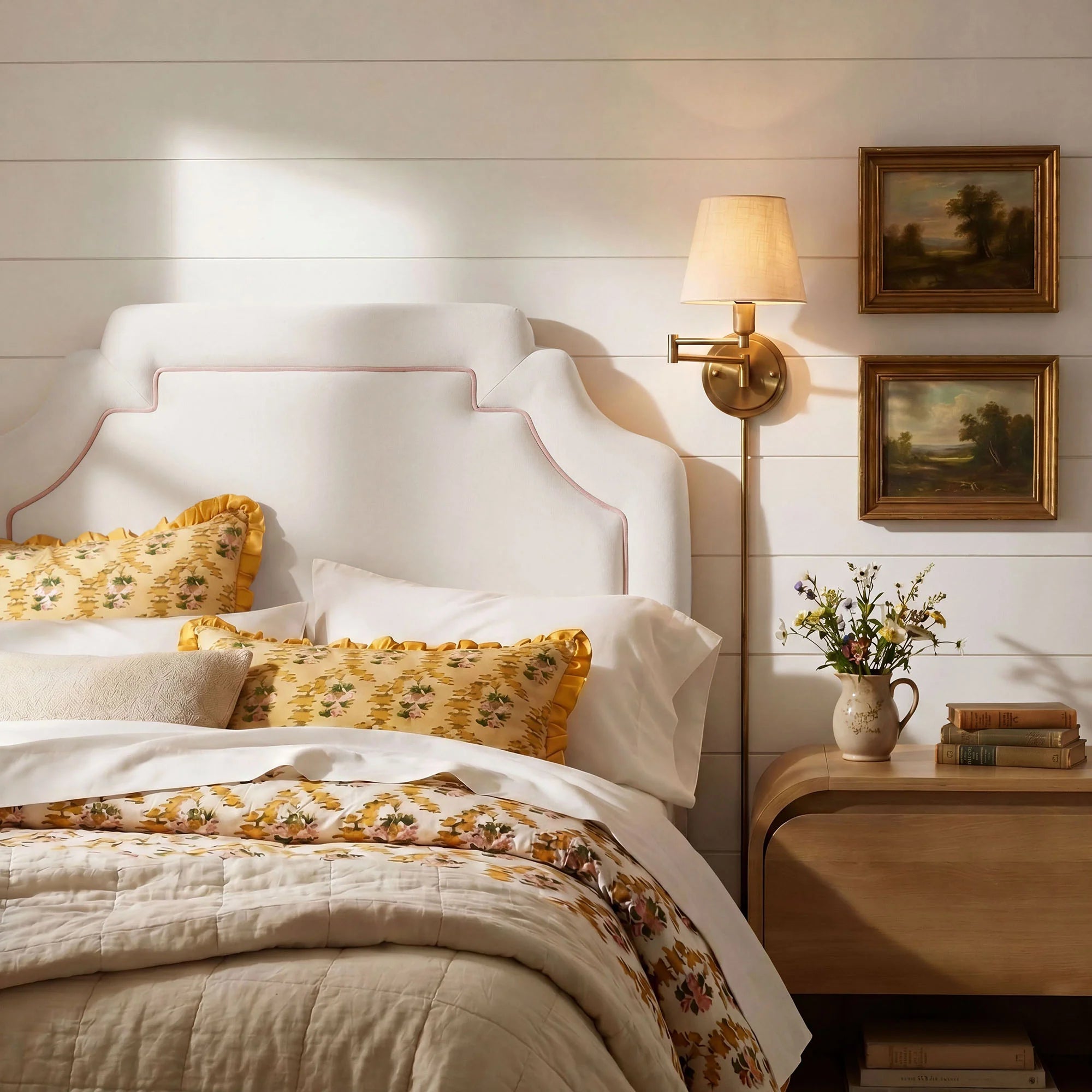 Magnolia Stain-Resistant Performance Velvet Queen Size Headboard