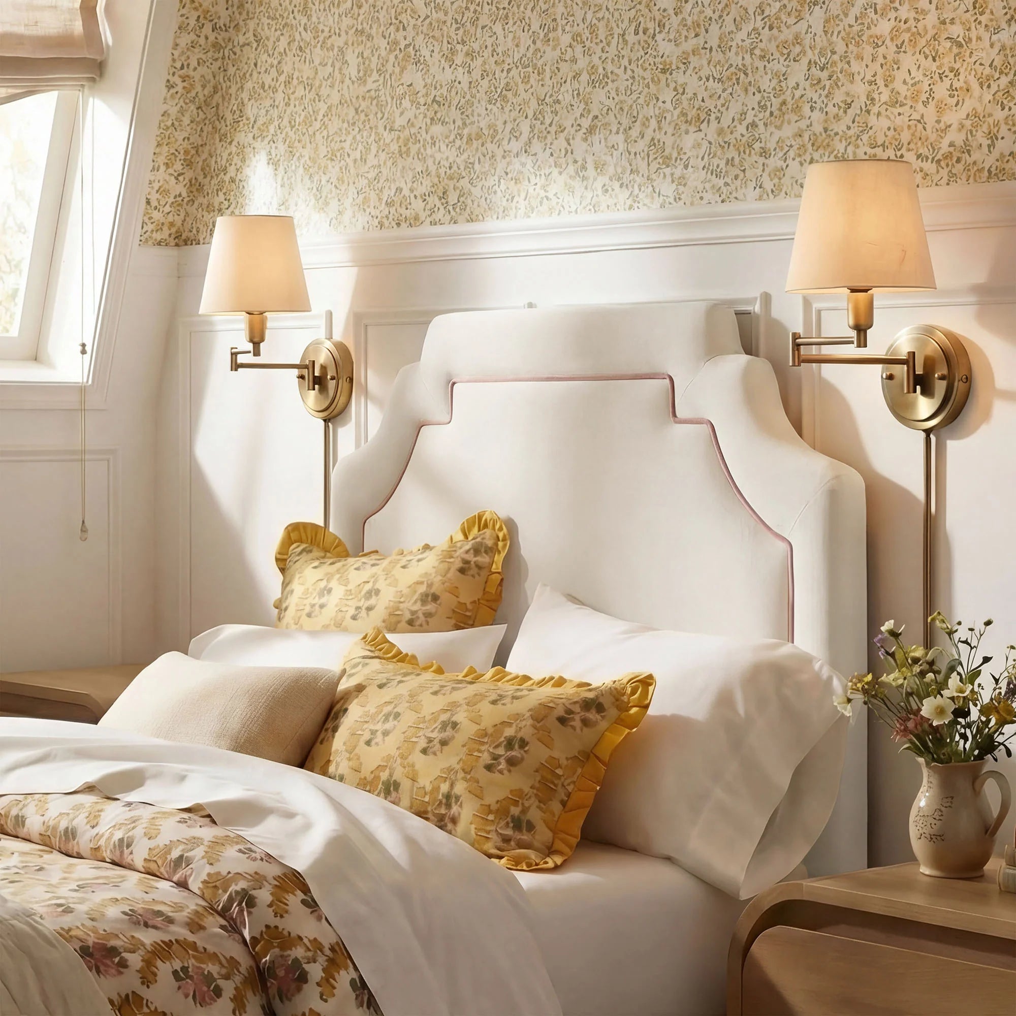 Magnolia Stain-Resistant Performance Velvet Queen Size Headboard